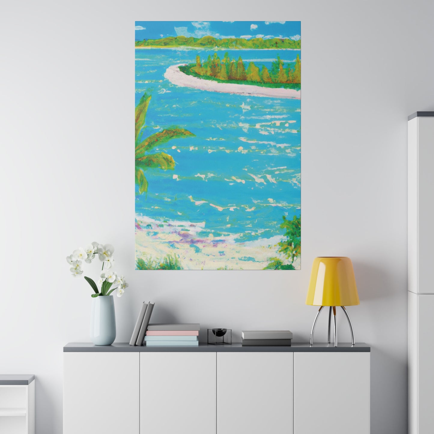 9555G - Bahamas Ocean Painting Print | Bahamas | Ocean | Beach | Poster | Home Decor | Wall Art | Canvas