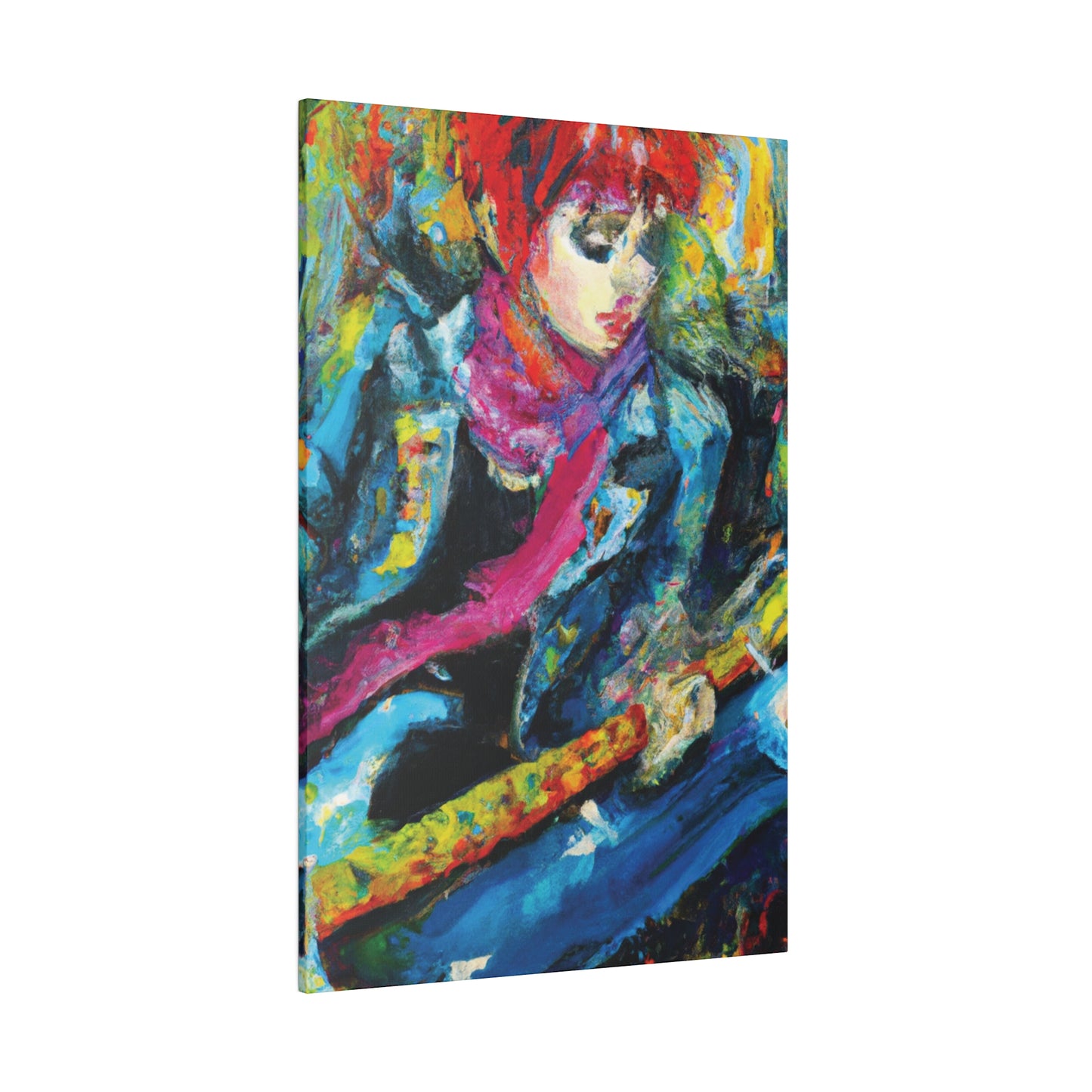 9823X - Rockstar Oil Painting Style Print | Poster | Home Decor | Wall Art | Music Art | Canvas
