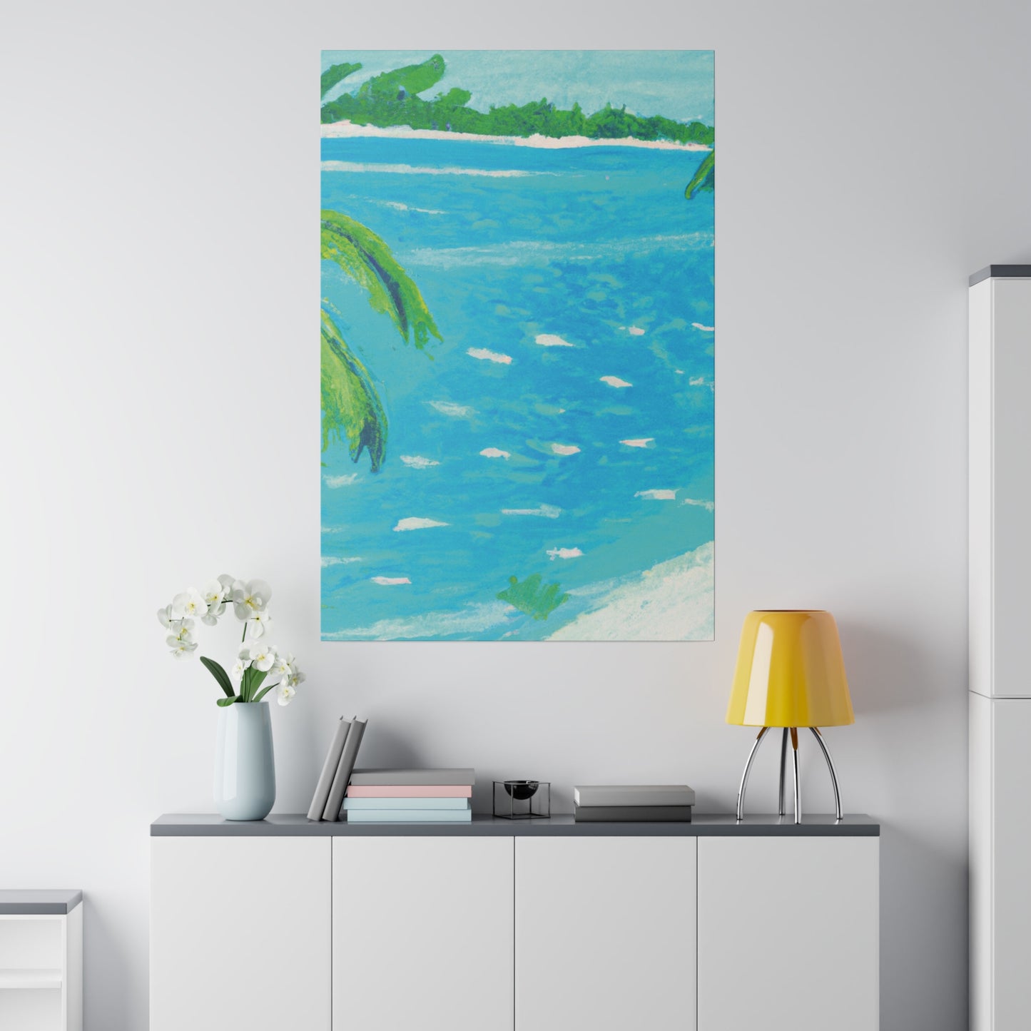 5684E - Bahamas Ocean Painting Print | Bahamas | Ocean | Beach | Poster | Home Decor | Wall Art | Canvas