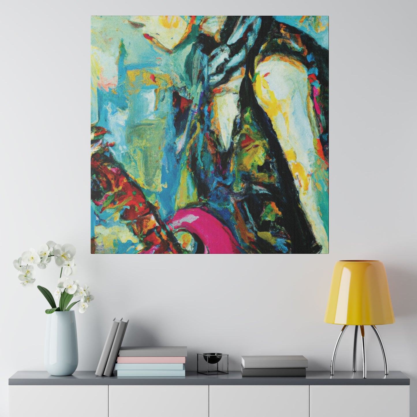 4727S - Rockstar Oil Painting Style Print | Poster | Home Decor | Wall Art | Music Art | Canvas