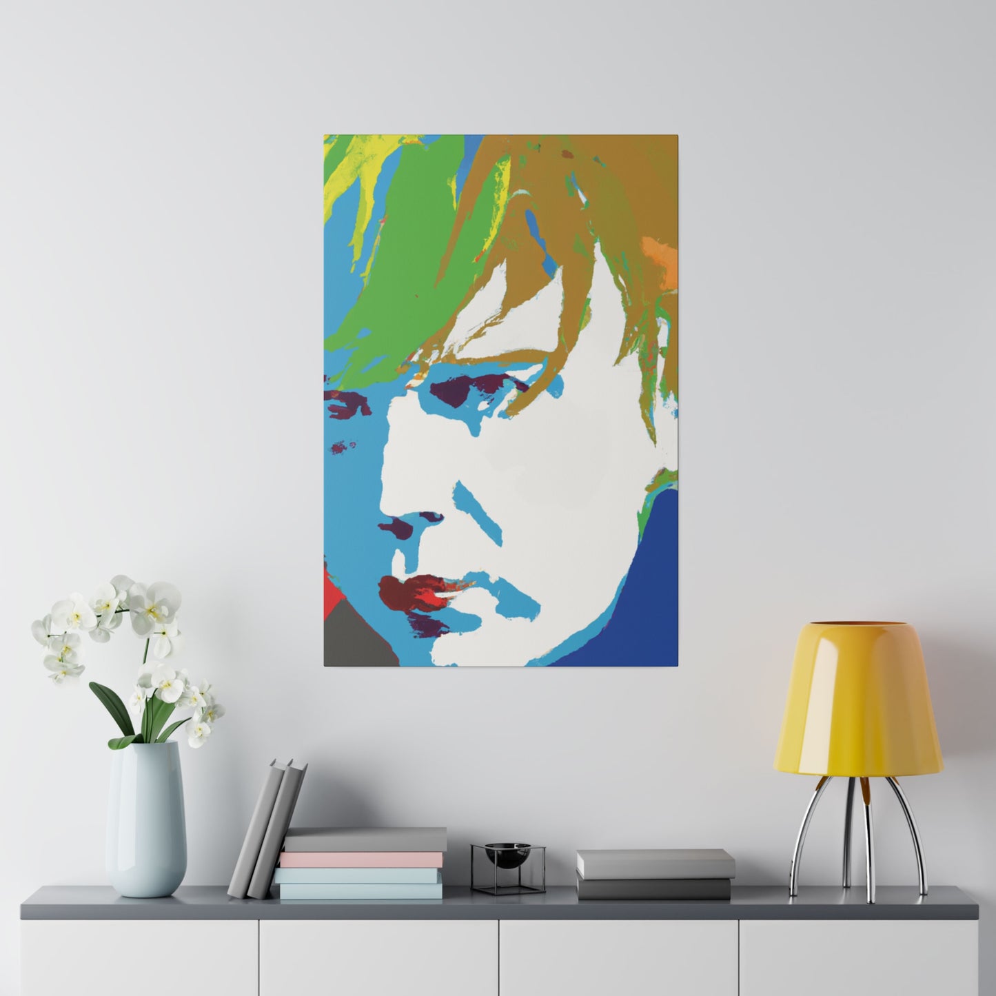 2179J - Rockstar Painting Print | Face | Abstract | Poster | Home Decor | Wall Art | Music Art | Canvas