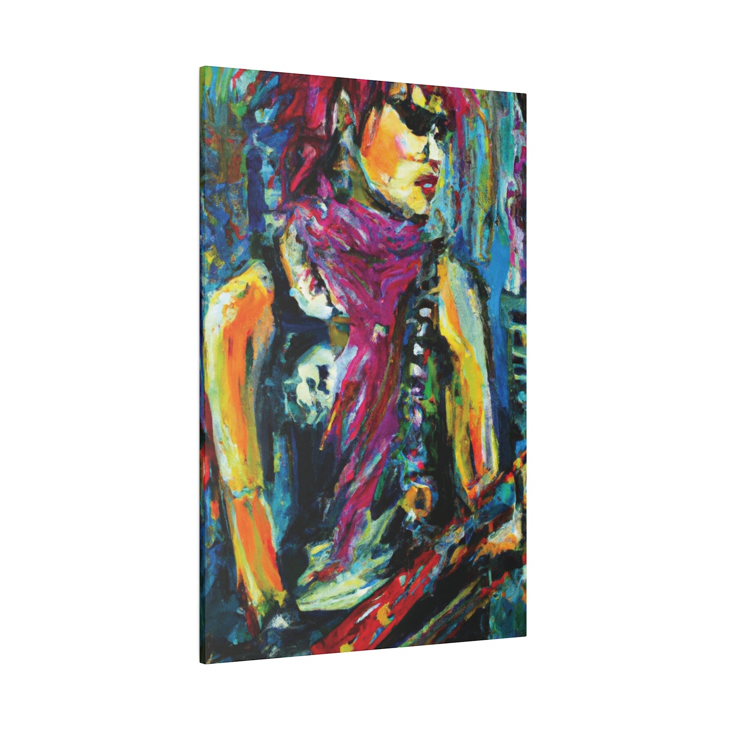 4264P - Rockstar Oil Painting Style Print | Poster | Home Decor | Wall Art | Music Art | Canvas