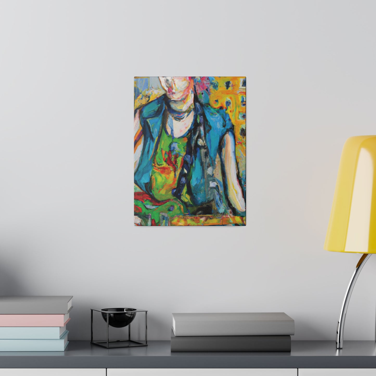 5368N - Rockstar Oil Painting Style Print | Poster | Home Decor | Wall Art | Music Art | Canvas