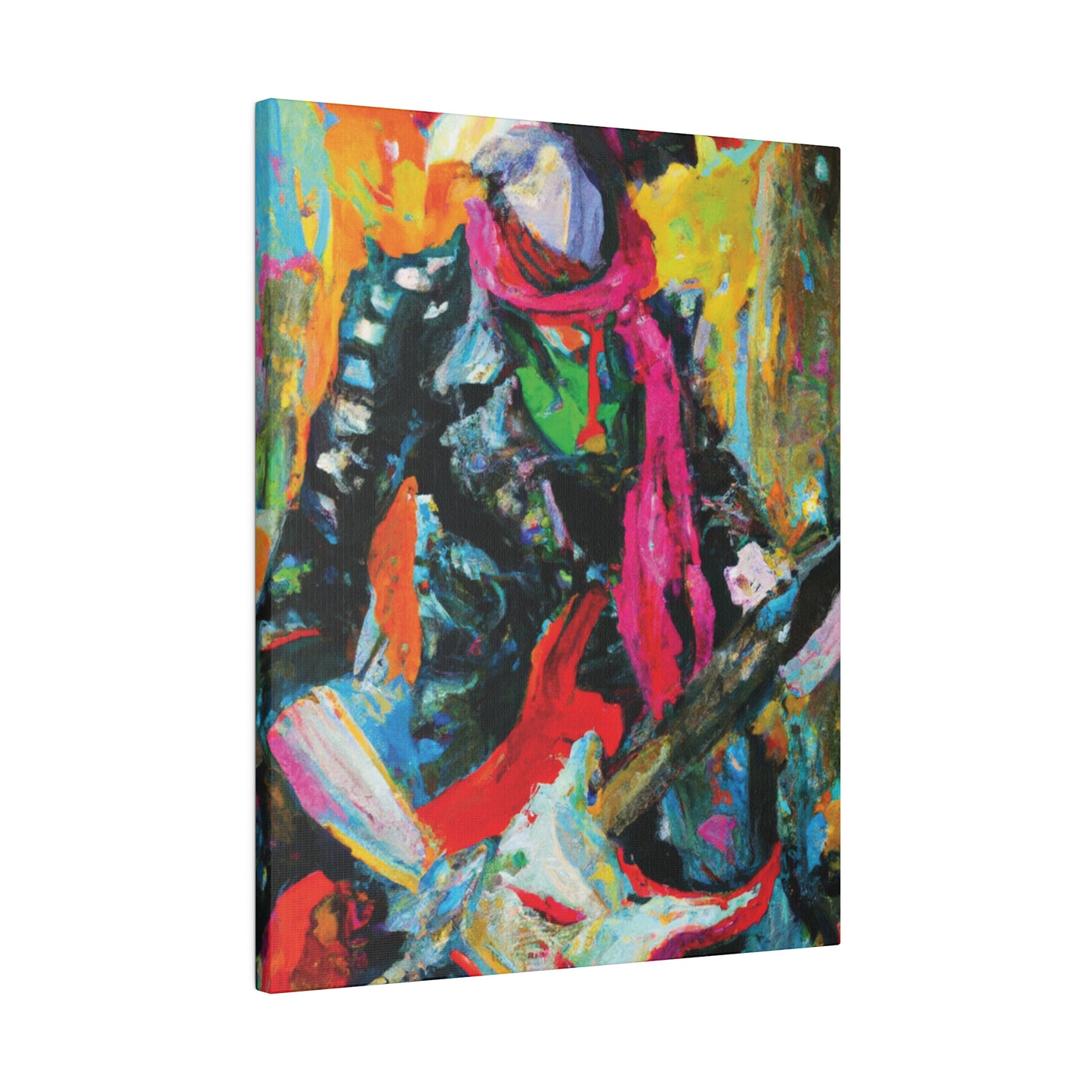 8579X - Rockstar Oil Painting Style Print | Poster | Home Decor | Wall Art | Music Art | Canvas