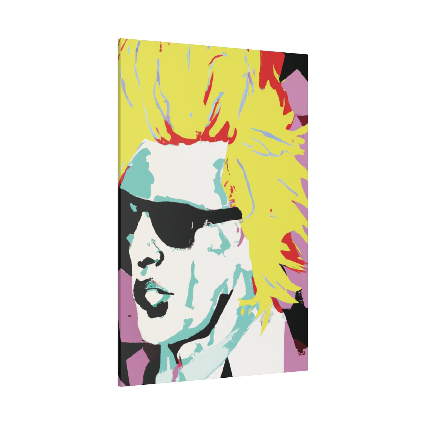 8282G - Rockstar Painting Print | Face | Abstract | Poster | Home Decor | Wall Art | Music Art | Canvas