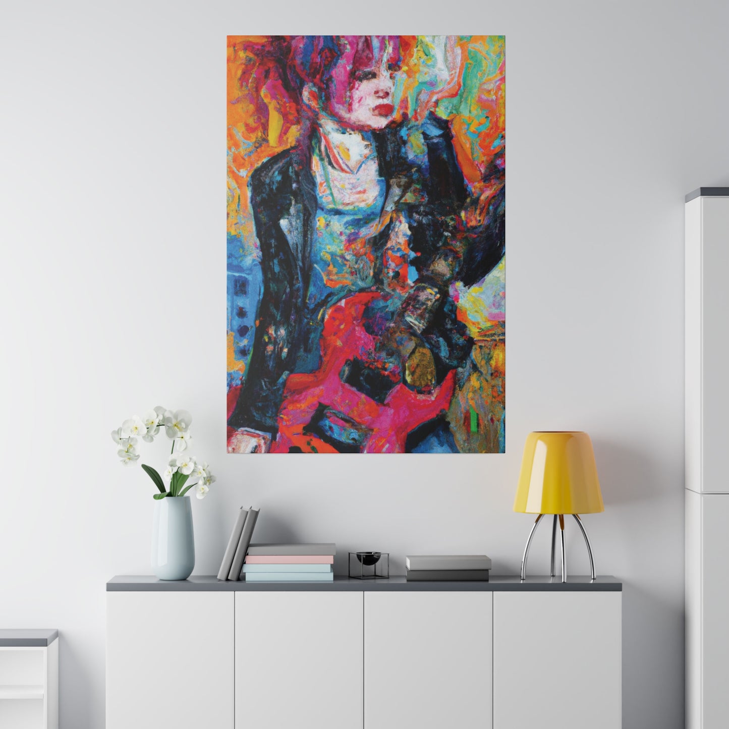 6278X - Rockstar Oil Painting Style Print | Poster | Home Decor | Wall Art | Music Art | Canvas