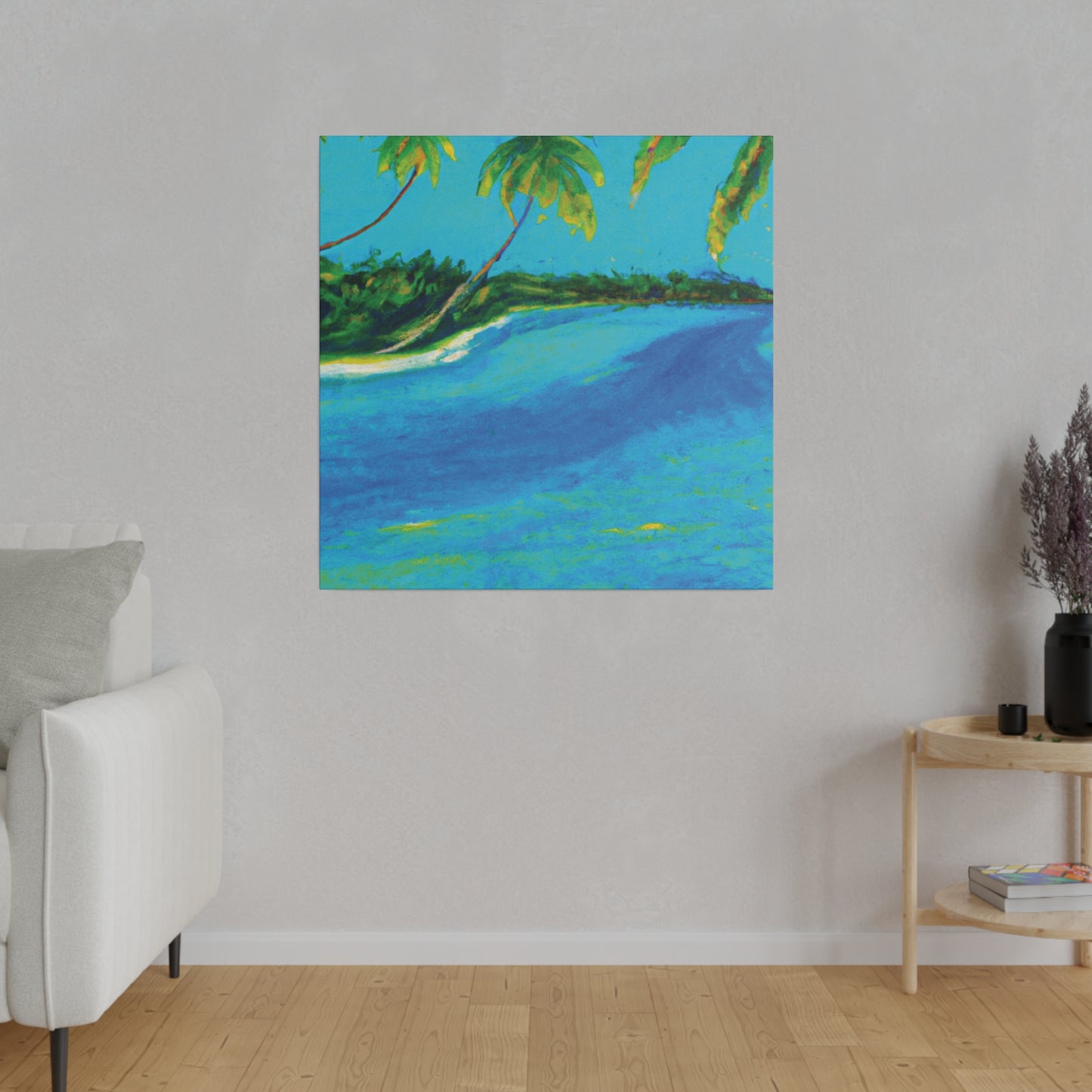 5491K - Bahamas Ocean Painting Print | Bahamas | Ocean | Beach | Poster | Home Decor | Wall Art | Canvas