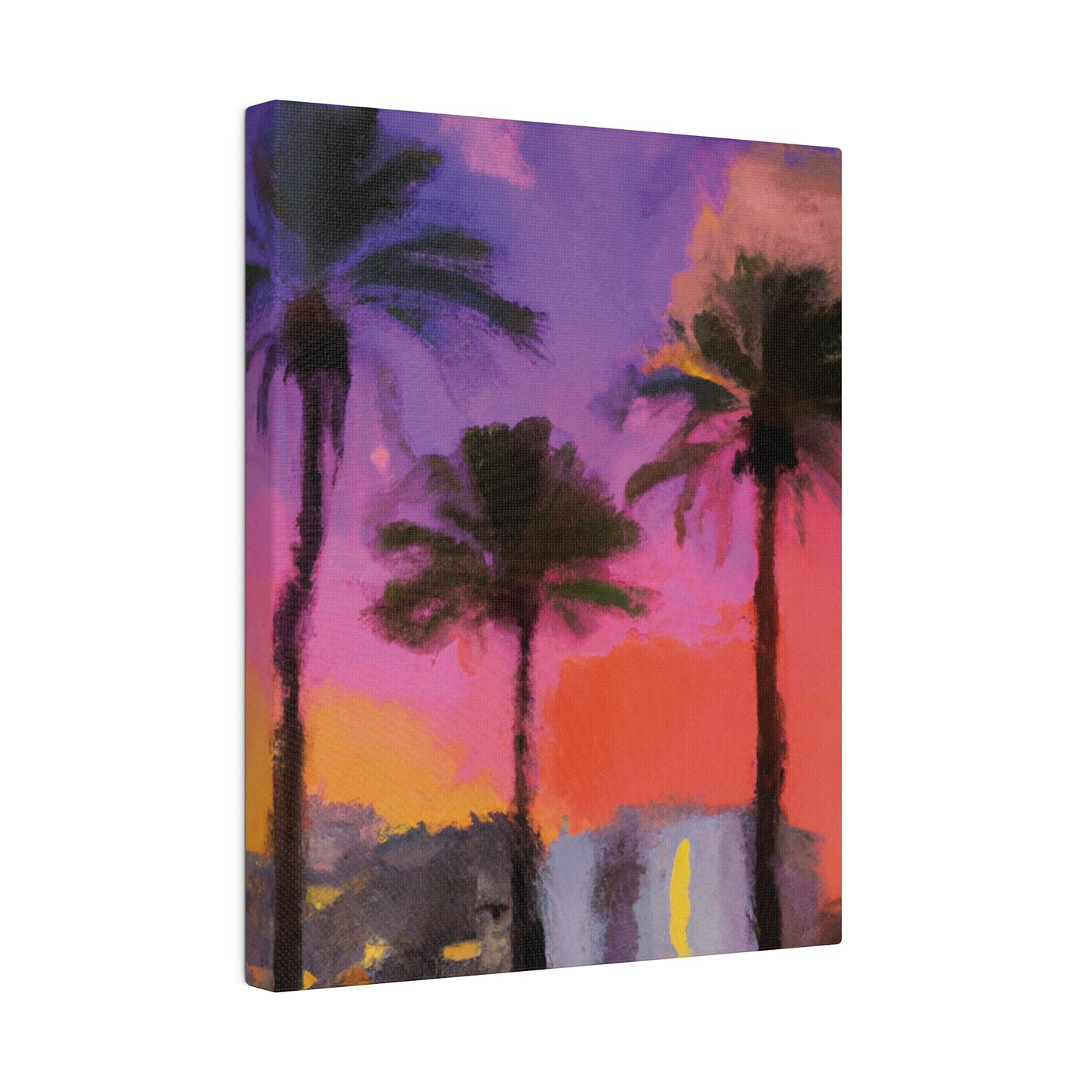 722V - Miami Beach Sunset Painting Print | Miami | Beach | Sunset | Poster | Home Decor | Wall Art | Canvas