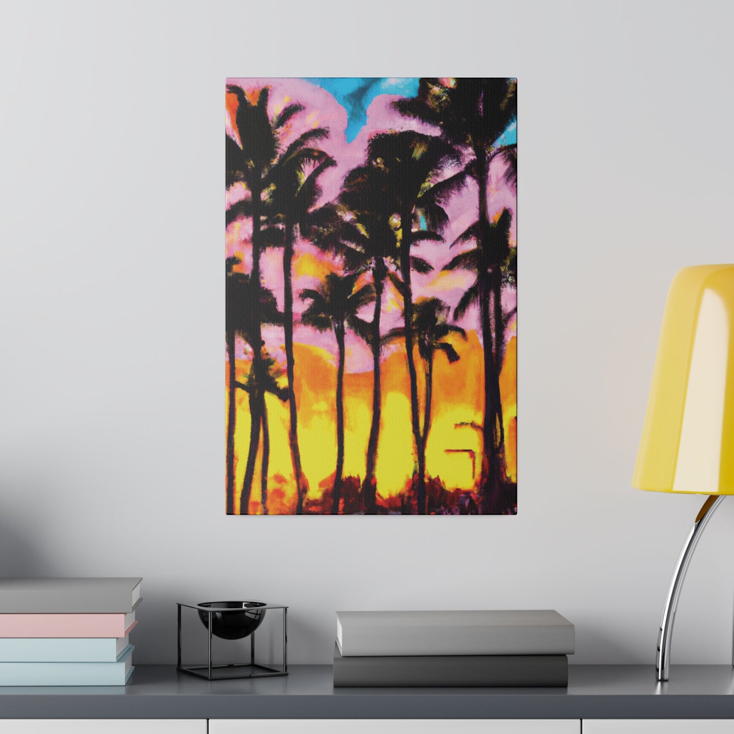 6202Q - Miami Beach Sunset Painting Print | Miami | Beach | Sunset | Poster | Home Decor | Wall Art | Canvas