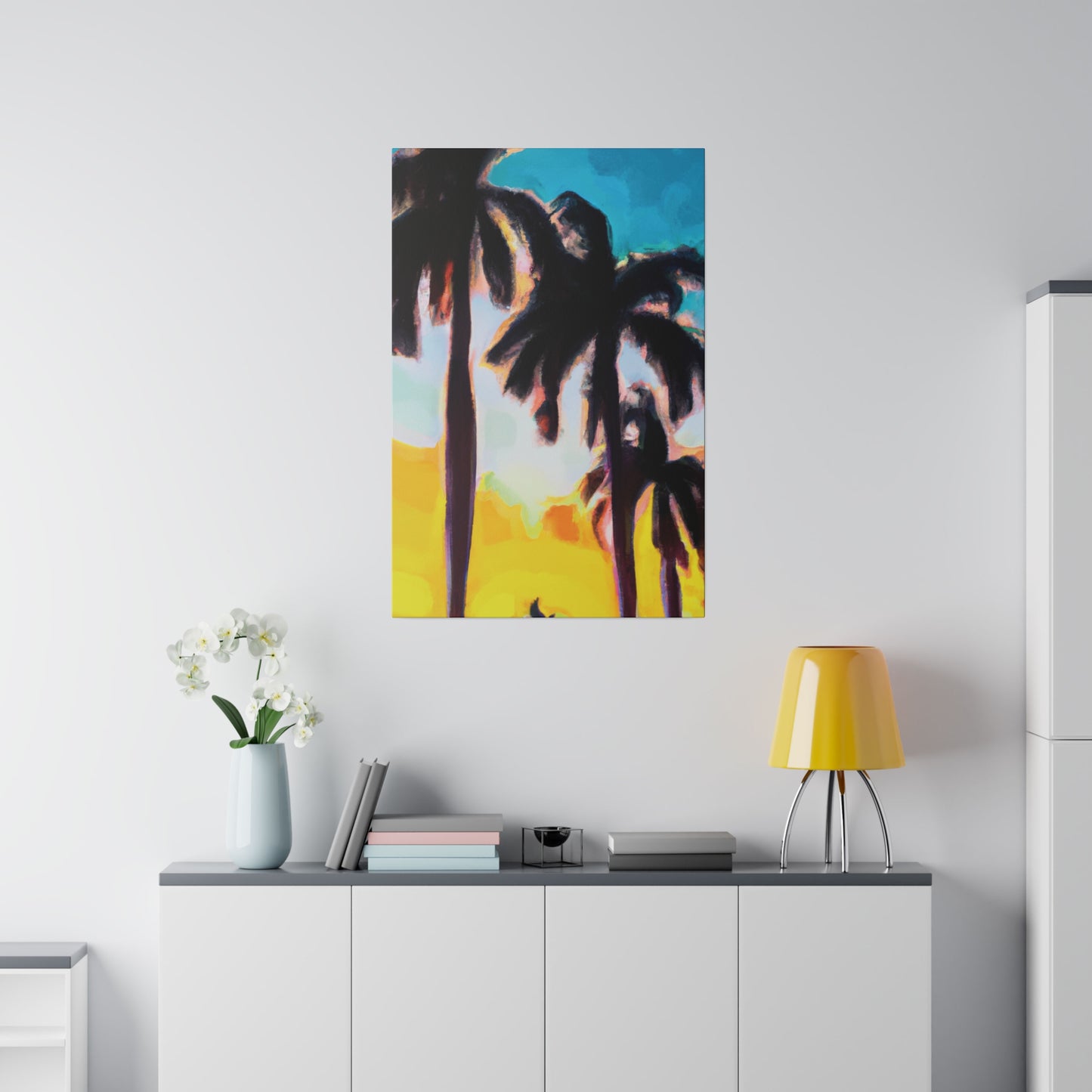 5485W - Miami Beach Sunset Painting Print | Miami | Beach | Sunset | Poster | Home Decor | Wall Art | Canvas