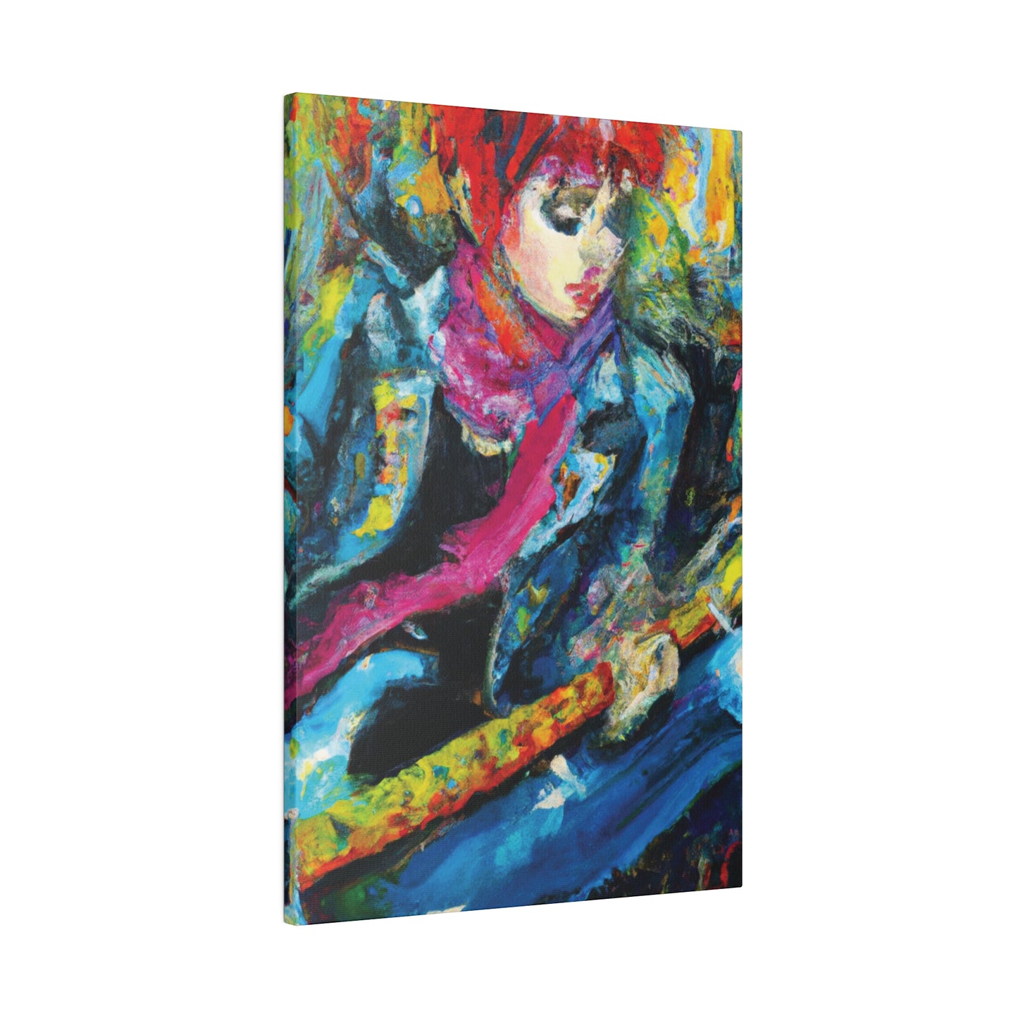 9823X - Rockstar Oil Painting Style Print | Poster | Home Decor | Wall Art | Music Art | Canvas
