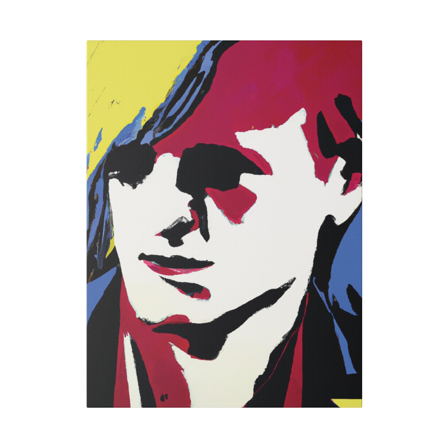 8246E - Rockstar Painting Print | Face | Abstract | Poster | Home Decor | Wall Art | Music Art | Canvas