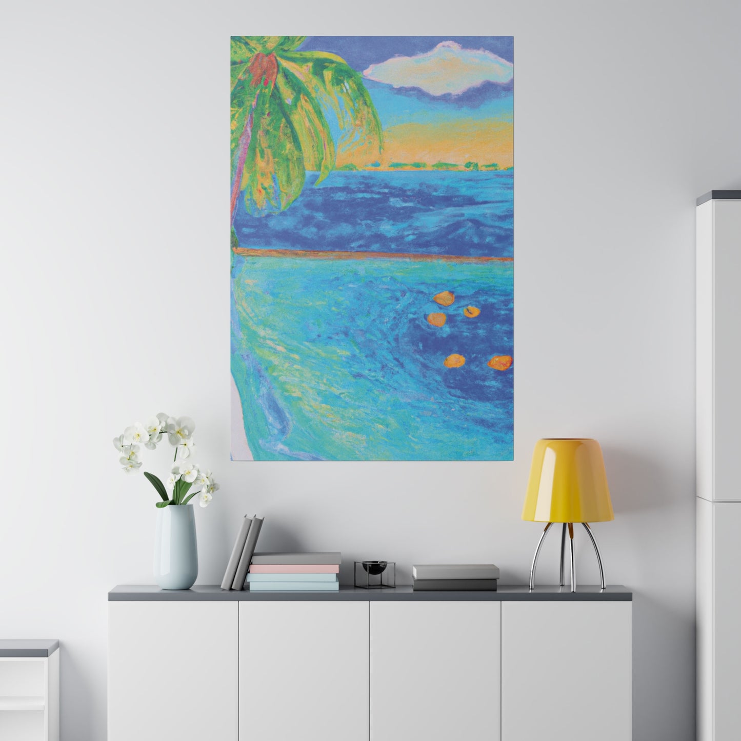 4268O - Bahamas Ocean Painting Print | Bahamas | Ocean | Beach | Poster | Home Decor | Wall Art | Canvas