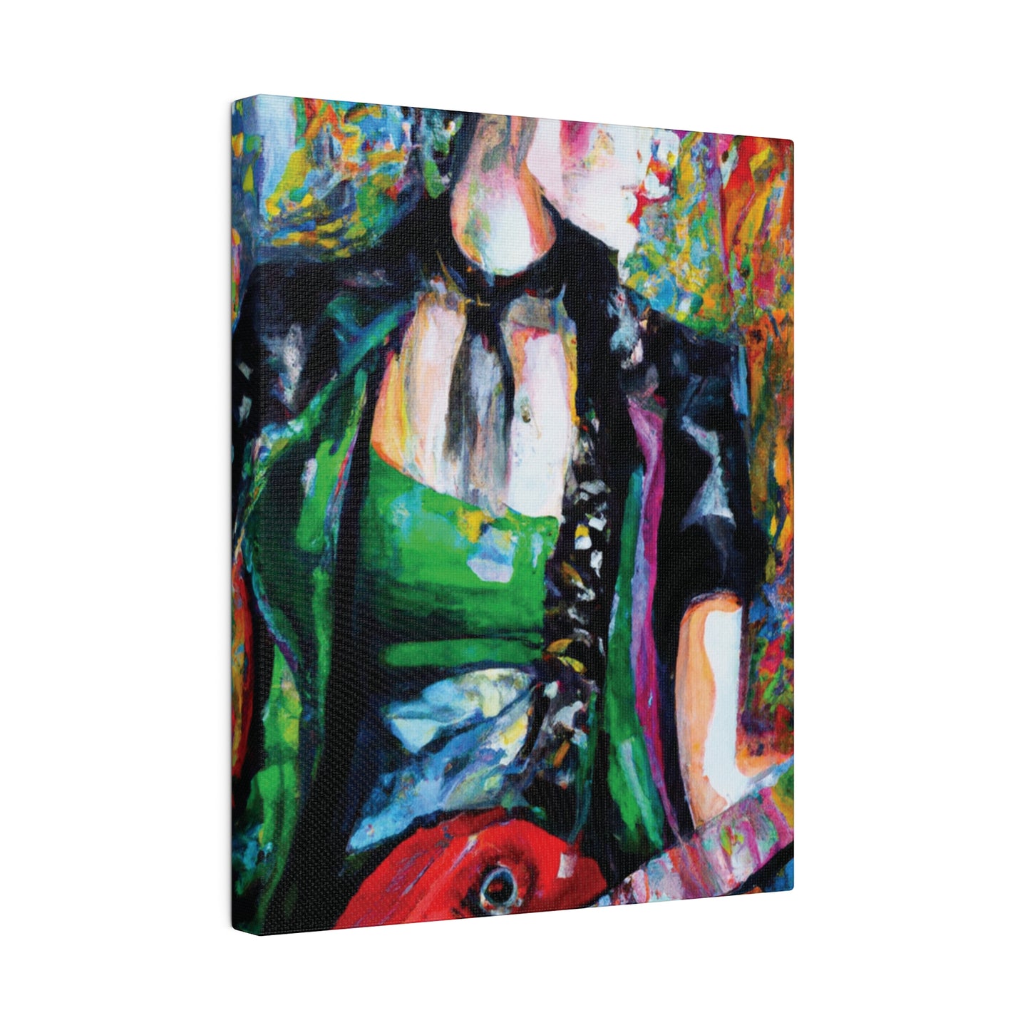 9737J - Rockstar Oil Painting Style Print | Poster | Home Decor | Wall Art | Music Art | Canvas