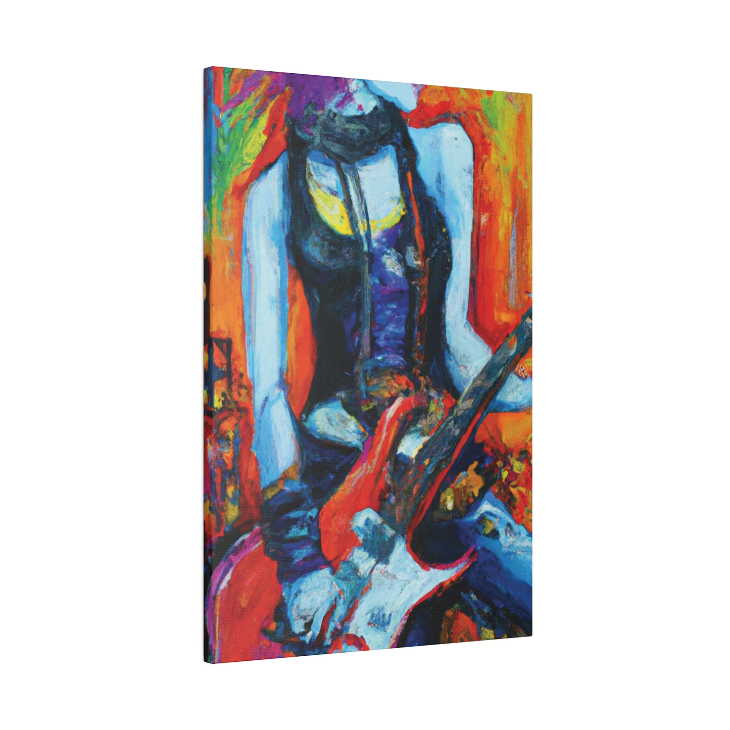 9232G - Rockstar Oil Painting Style Print | Poster | Home Decor | Wall Art | Music Art | Canvas