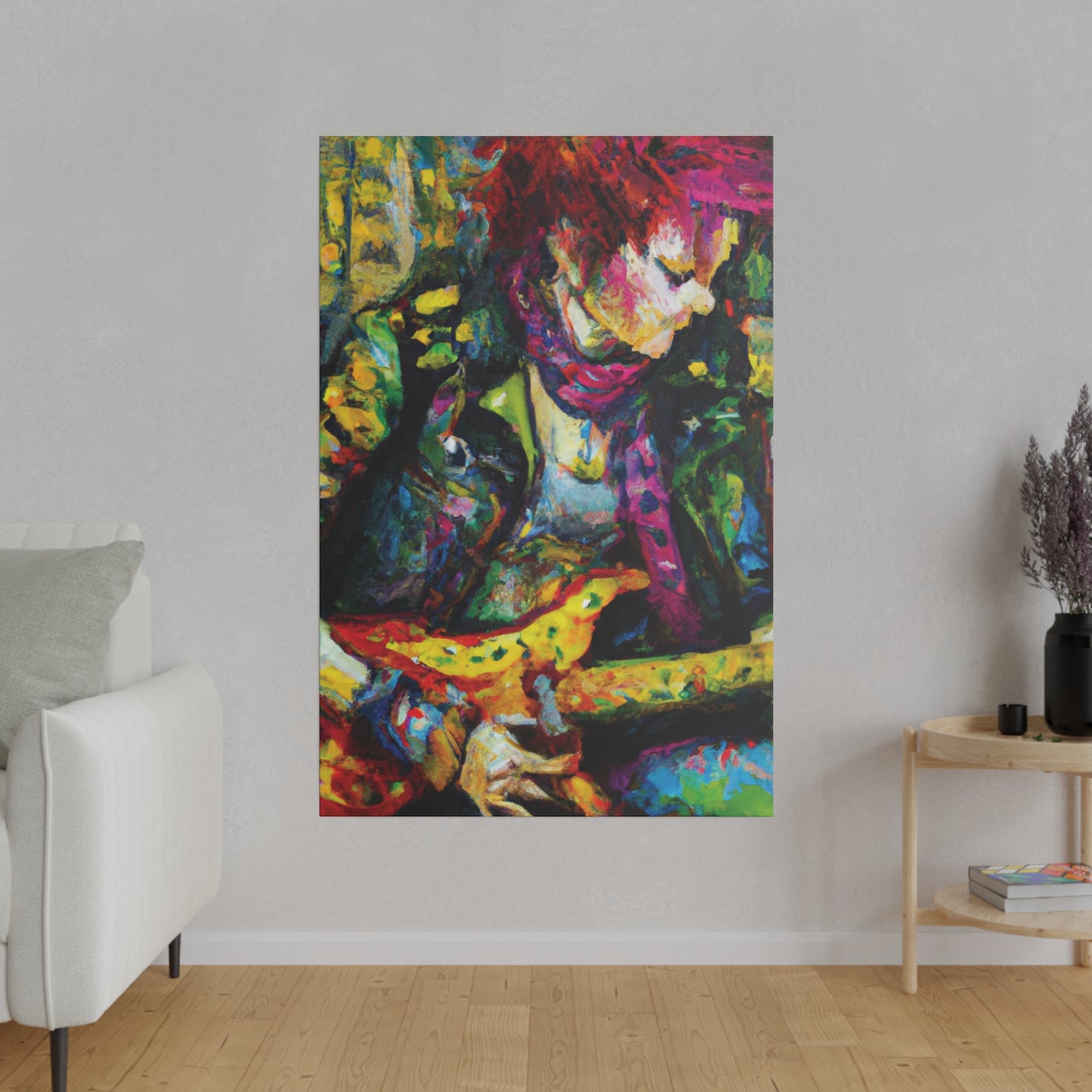 3668A - Rockstar Oil Painting Style Print | Poster | Home Decor | Wall Art | Music Art | Canvas