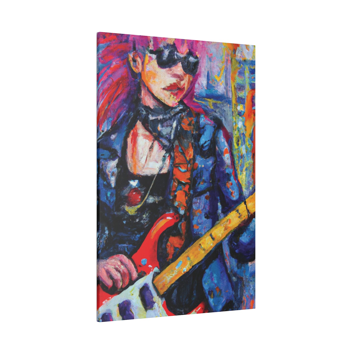 9231K - Rockstar Oil Painting Style Print | Poster | Home Decor | Wall Art | Music Art | Canvas