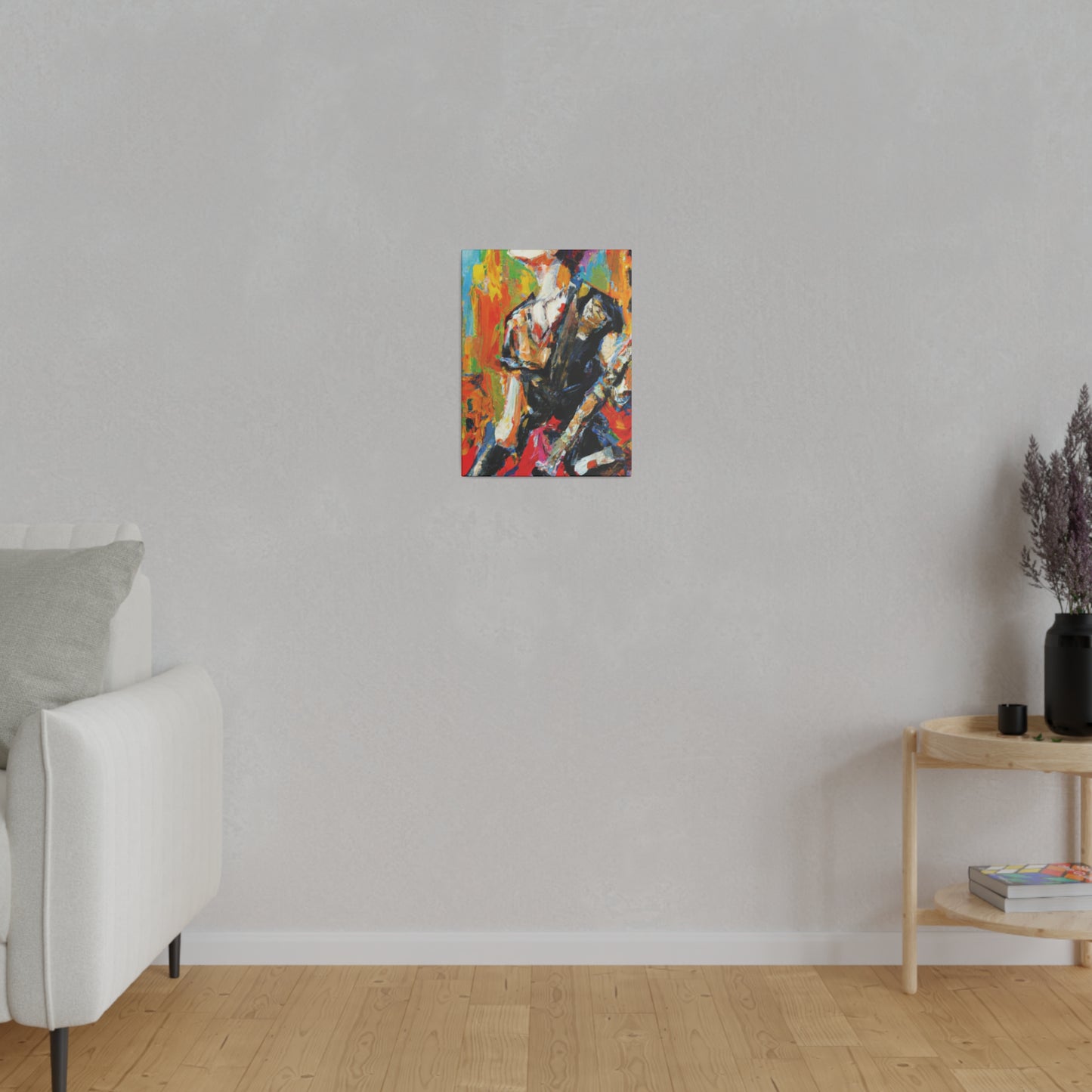 5867V - Rockstar Oil Painting Style Print | Poster | Home Decor | Wall Art | Music Art | Canvas