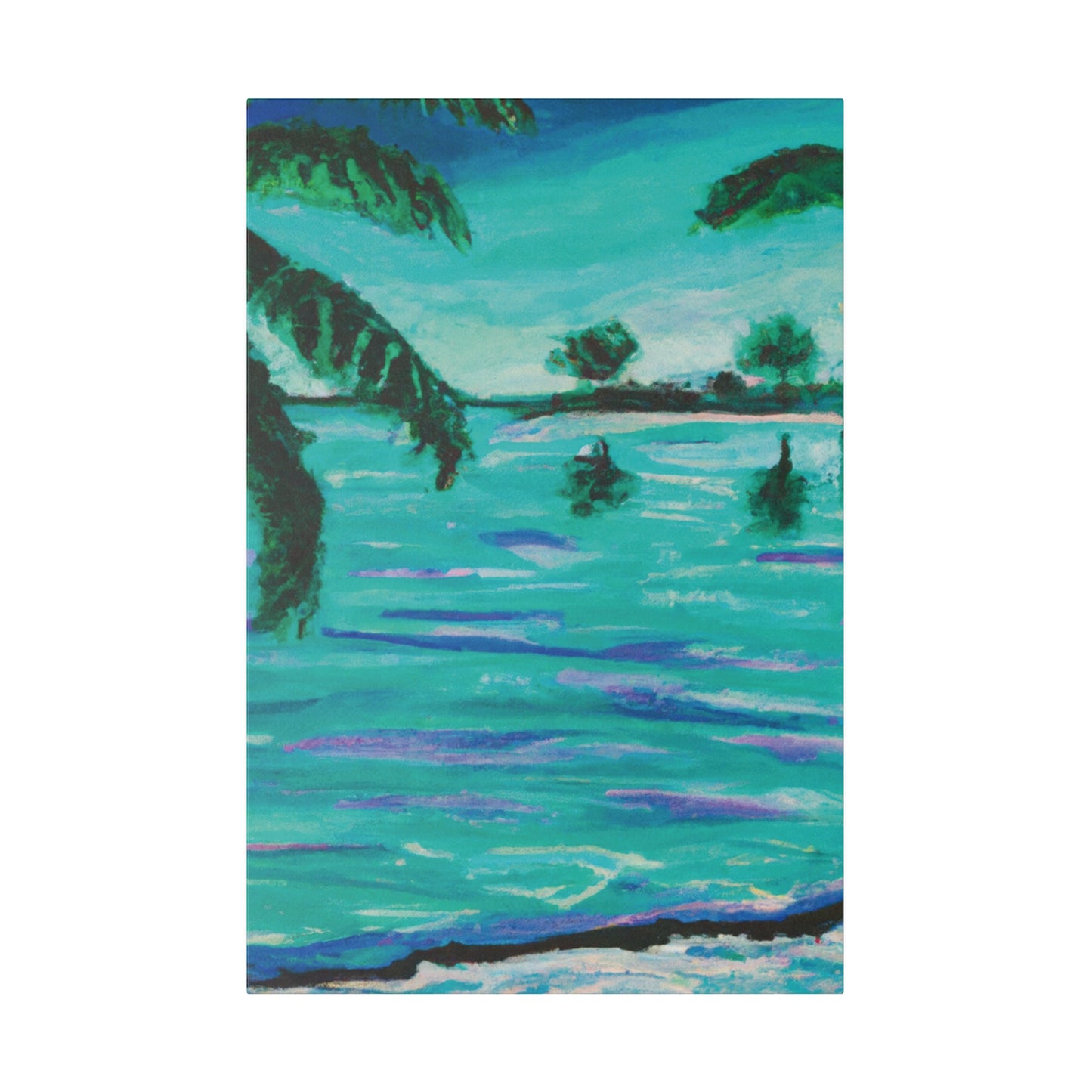 4157C - Bahamas Ocean Painting Print | Bahamas | Ocean | Beach | Poster | Home Decor | Wall Art | Canvas