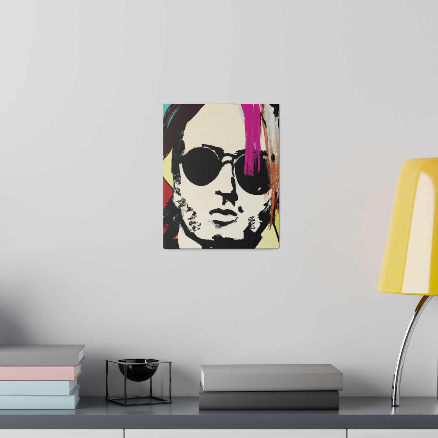 7641U - Rockstar Painting Print | Face | Abstract | Poster | Home Decor | Wall Art | Music Art | Canvas