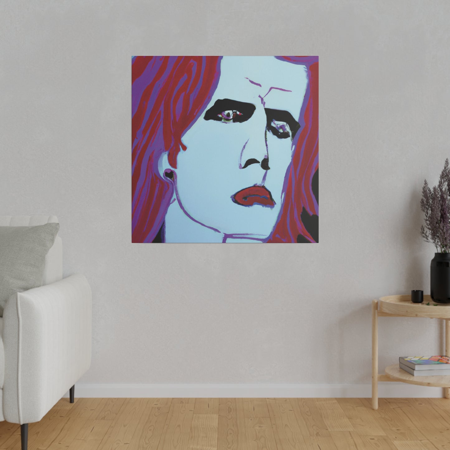 9068G - Rockstar Painting Print | Face | Abstract | Poster | Home Decor | Wall Art | Music Art | Canvas