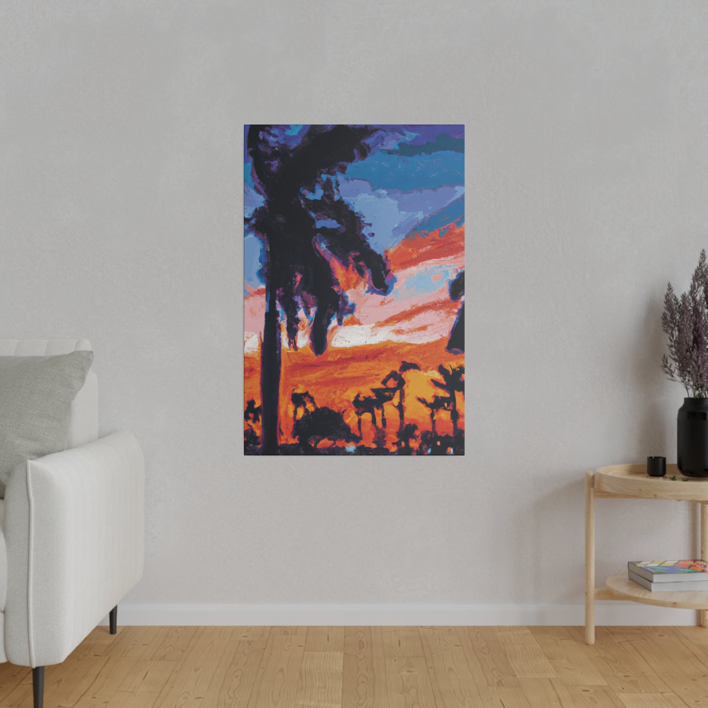 2761V - Miami Beach Sunset Painting Print | Miami | Beach | Sunset | Poster | Home Decor | Wall Art | Canvas