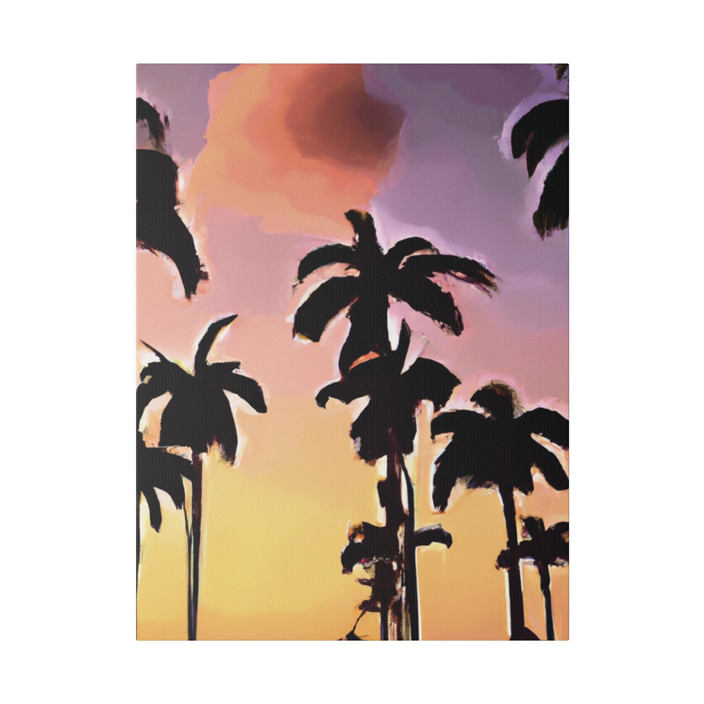 7792Z - Miami Beach Sunset Painting Print | Miami | Beach | Sunset | Poster | Home Decor | Wall Art | Canvas