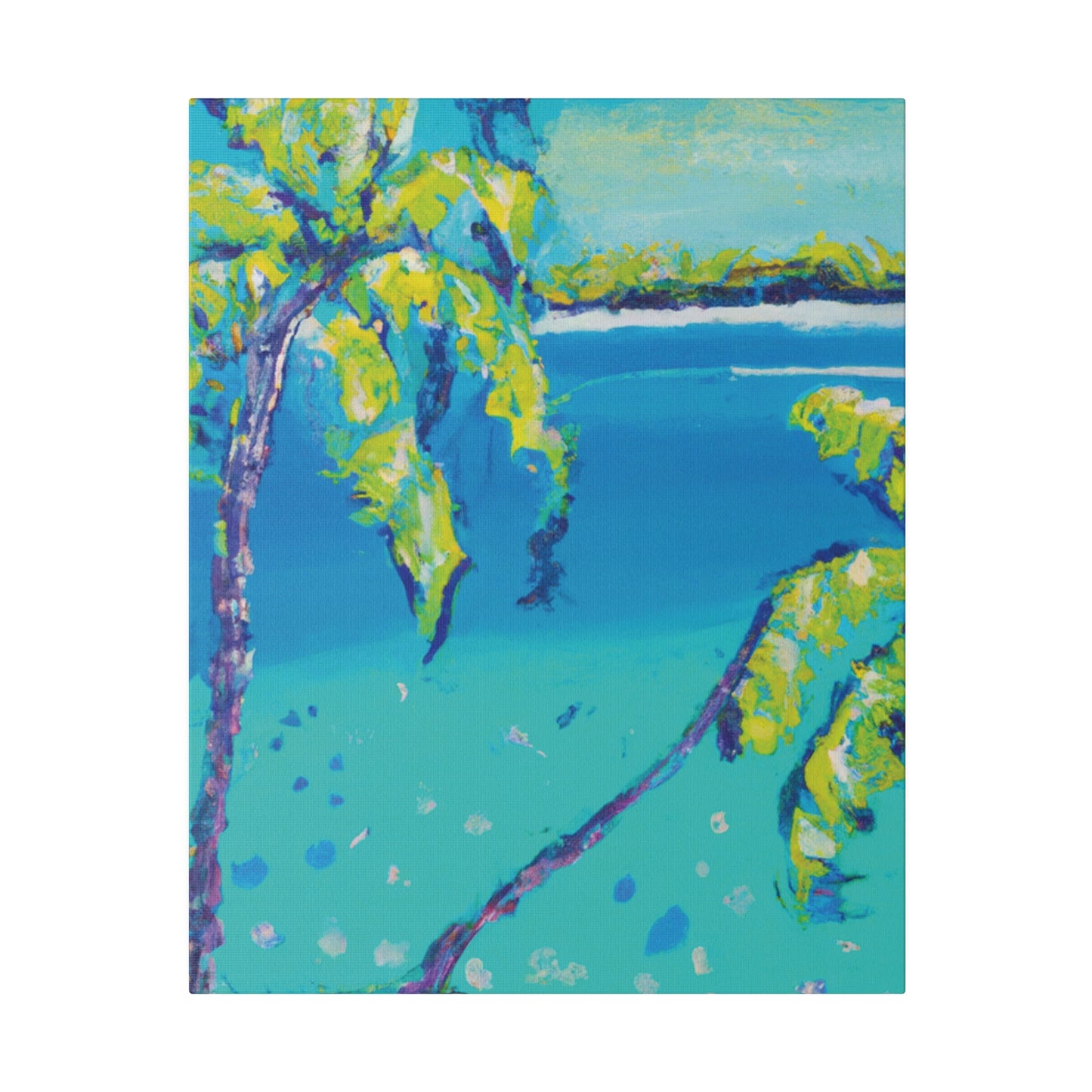 4893N - Bahamas Ocean Painting Print | Bahamas | Ocean | Beach | Poster | Home Decor | Wall Art | Canvas