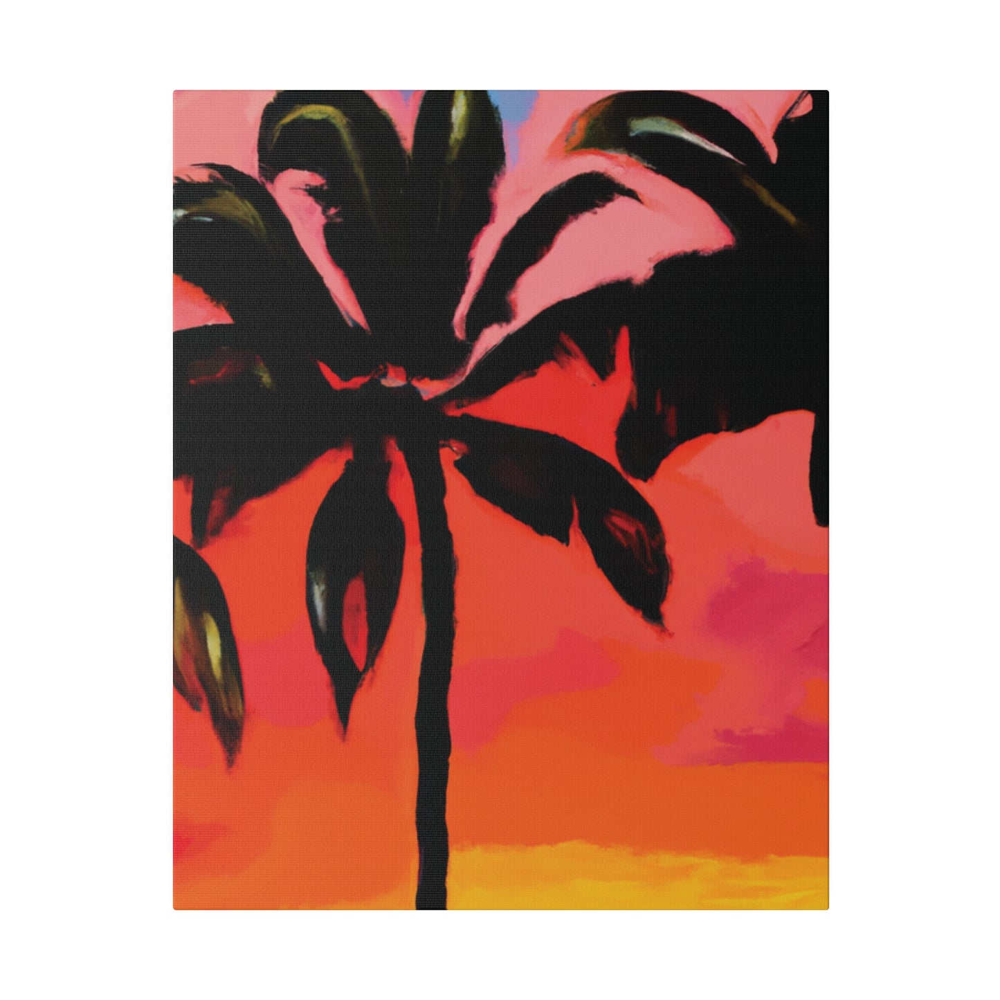 8093Z - Miami Beach Sunset Painting Print | Miami | Beach | Sunset | Poster | Home Decor | Wall Art | Canvas