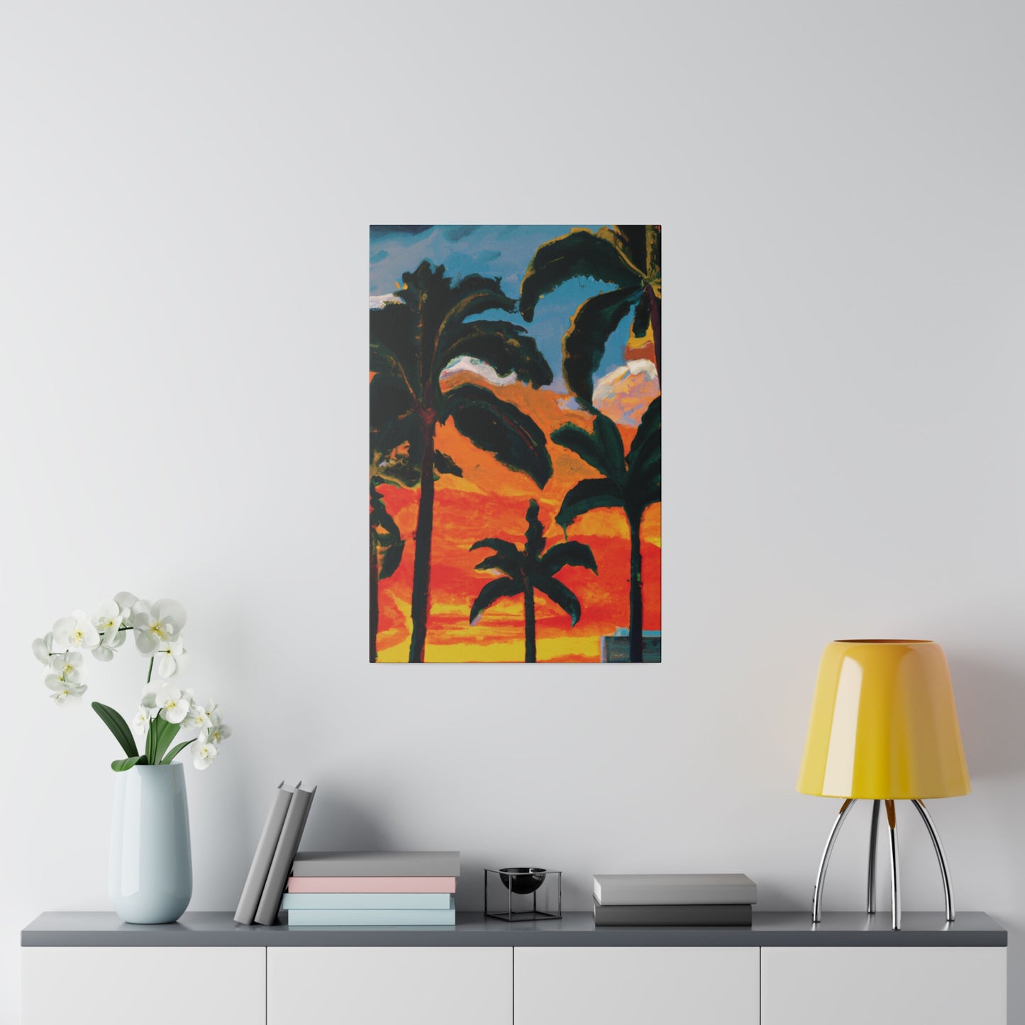 3782G - Miami Beach Sunset Painting Print | Miami | Beach | Sunset | Poster | Home Decor | Wall Art | Canvas