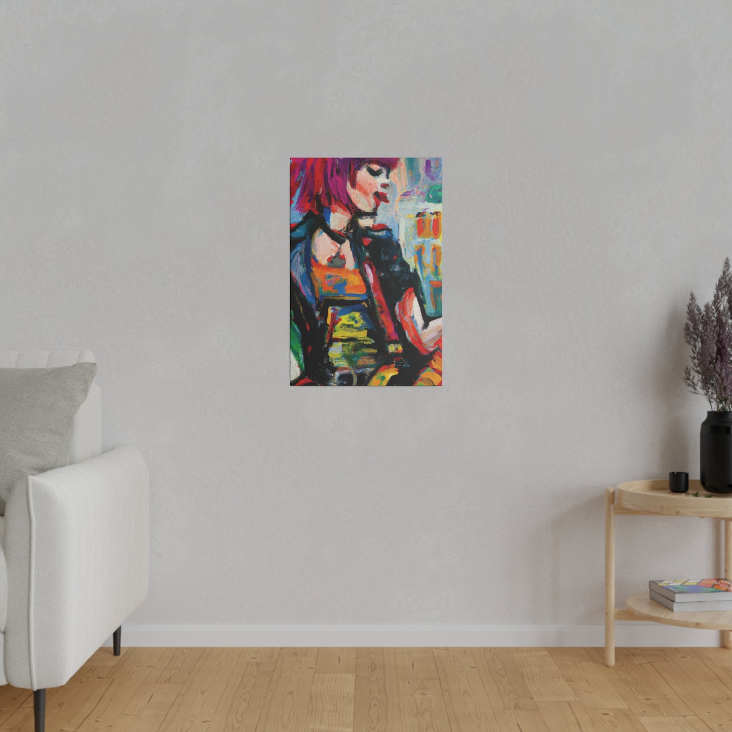 5917U - Rockstar Oil Painting Style Print | Poster | Home Decor | Wall Art | Music Art | Canvas