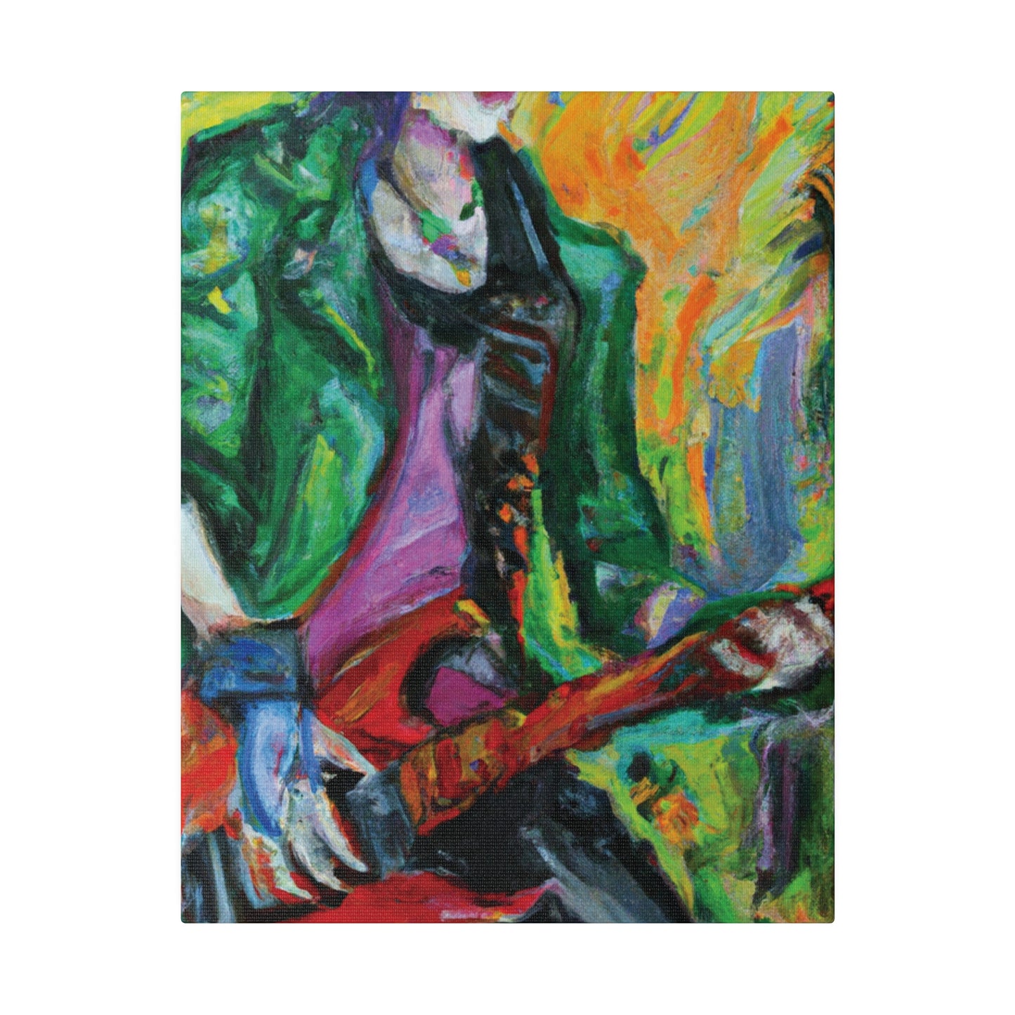 8272F - Rockstar Oil Painting Style Print | Poster | Home Decor | Wall Art | Music Art | Canvas