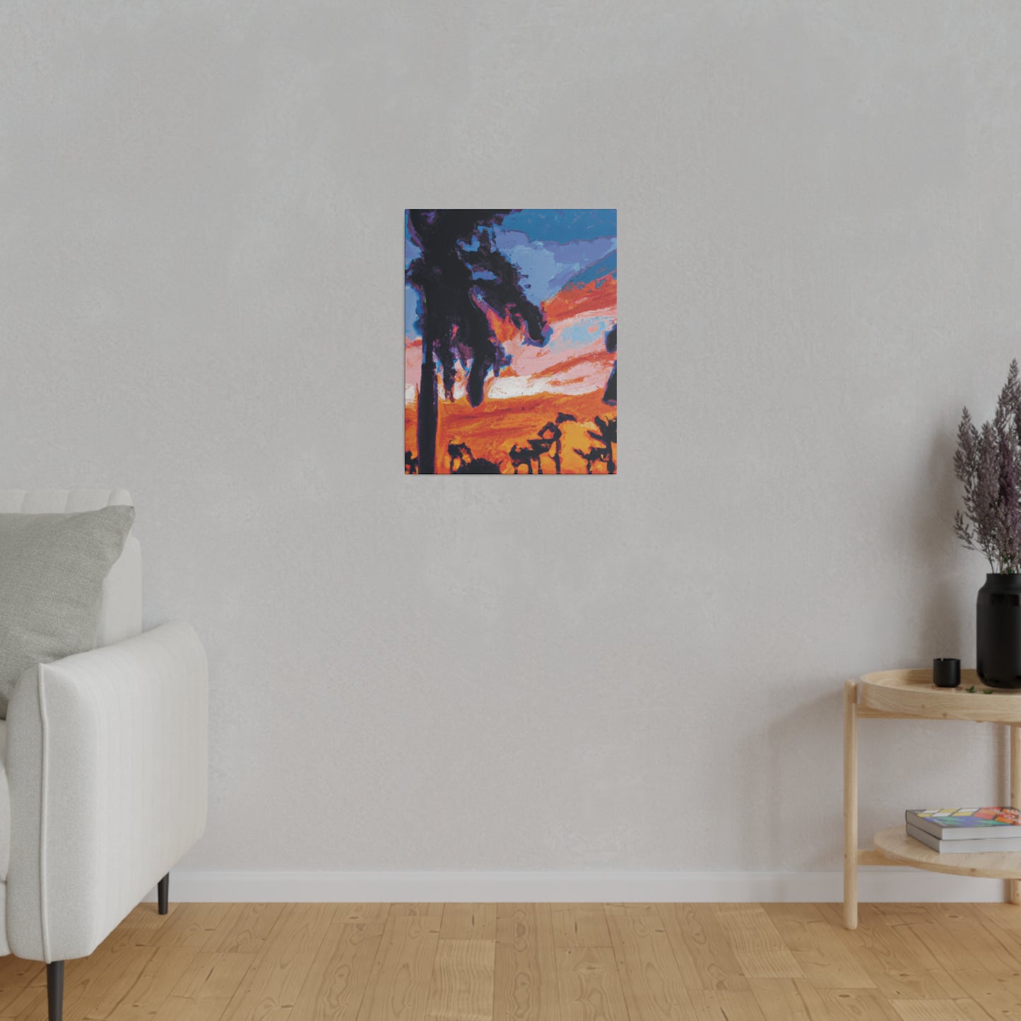 2761V - Miami Beach Sunset Painting Print | Miami | Beach | Sunset | Poster | Home Decor | Wall Art | Canvas