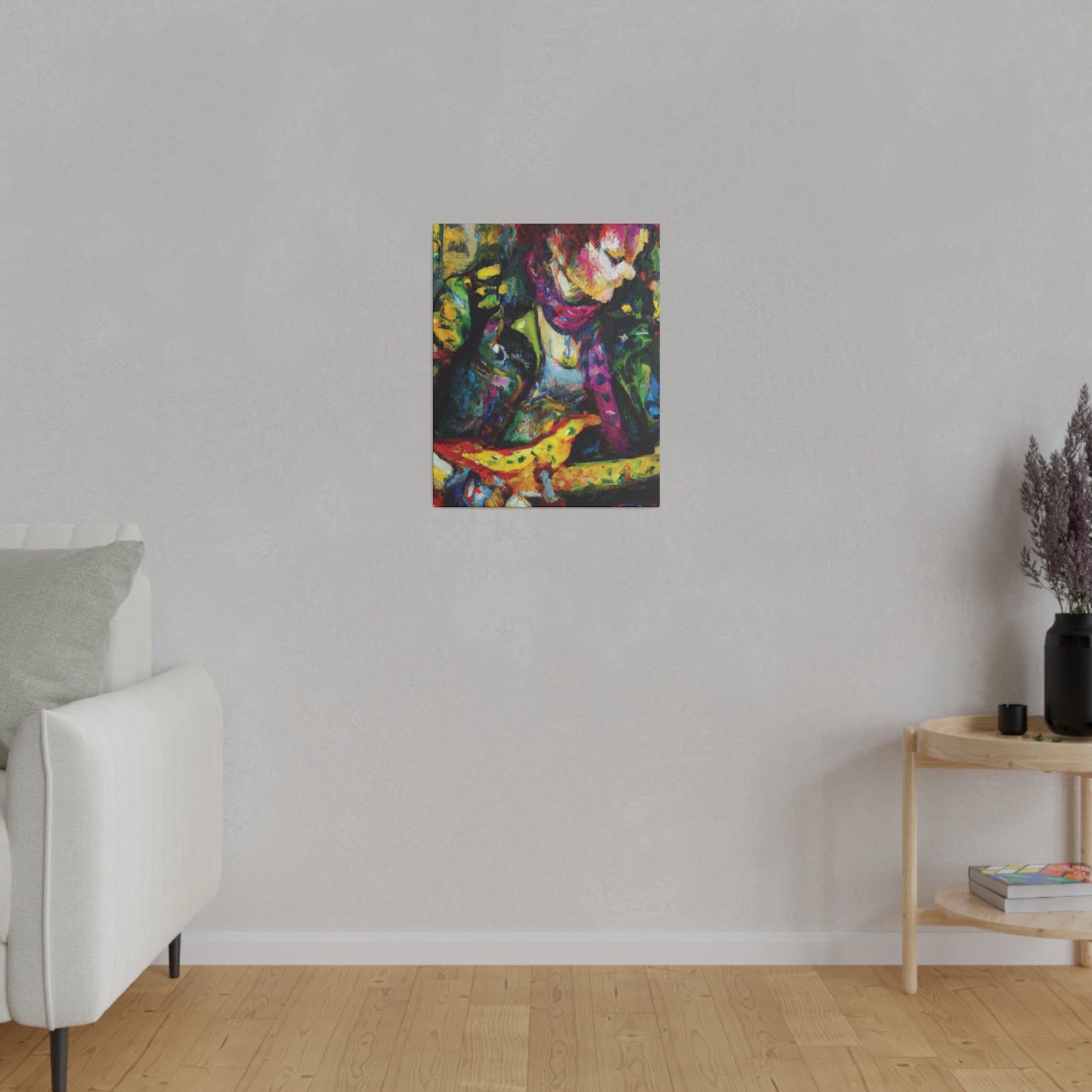 3668A - Rockstar Oil Painting Style Print | Poster | Home Decor | Wall Art | Music Art | Canvas