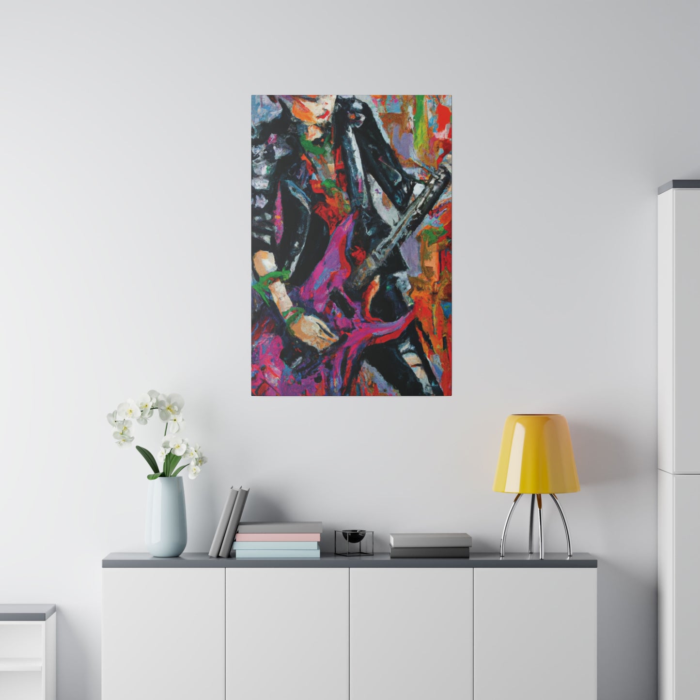 3622Z - Rockstar Oil Painting Style Print | Poster | Home Decor | Wall Art | Music Art | Canvas
