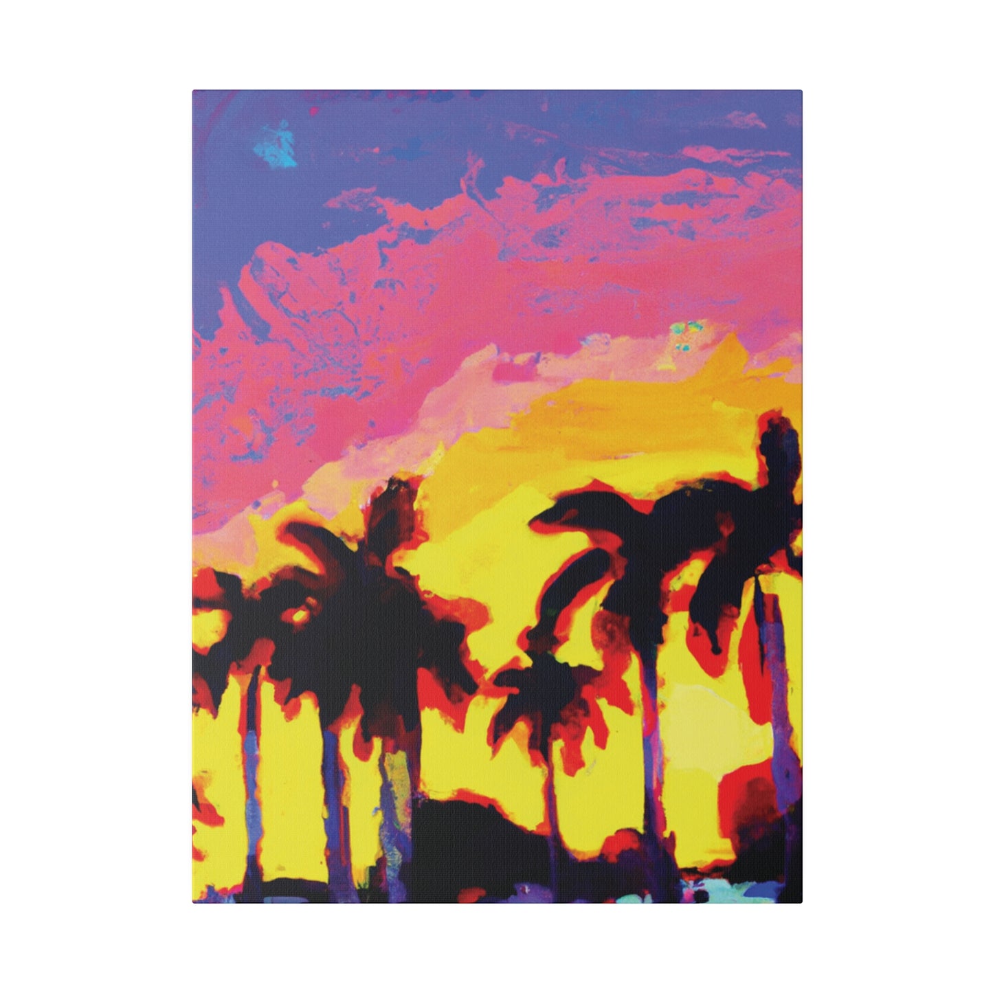9284G - Miami Beach Sunset Painting Print | Miami | Beach | Sunset | Poster | Home Decor | Wall Art | Canvas