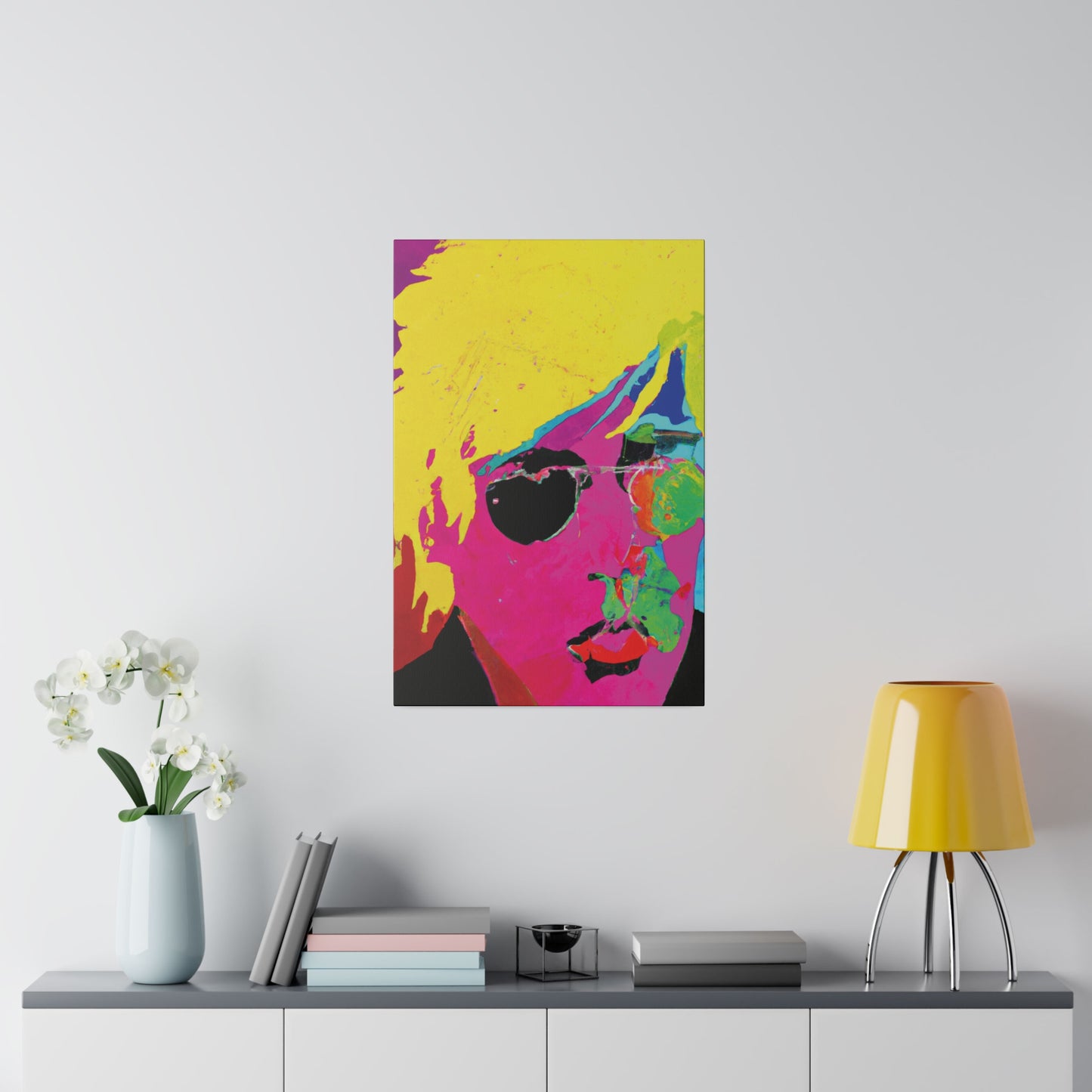 7141U - Rockstar Painting Print | Face | Abstract | Poster | Home Decor | Wall Art | Music Art | Canvas