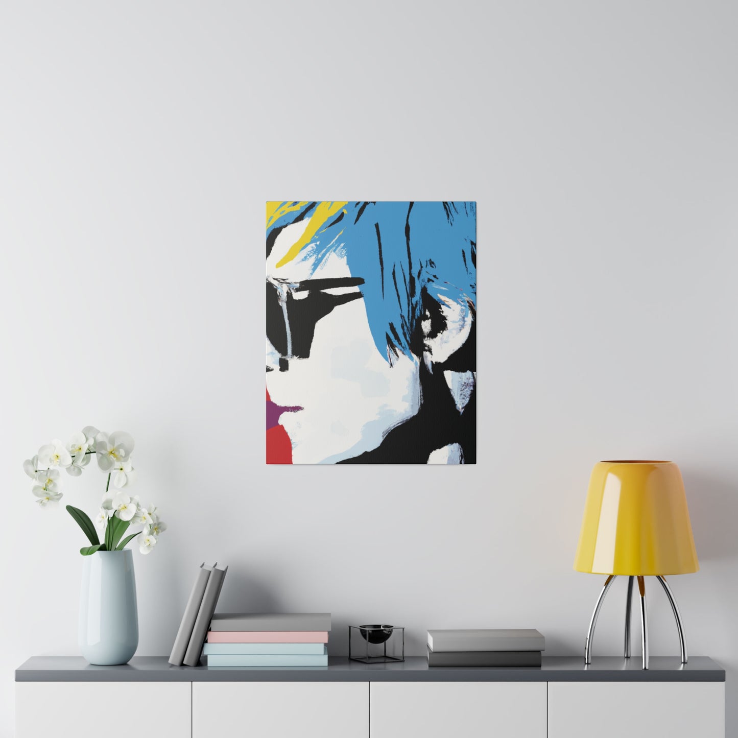 7456U - Rockstar Painting Print | Face | Abstract | Poster | Home Decor | Wall Art | Music Art | Canvas