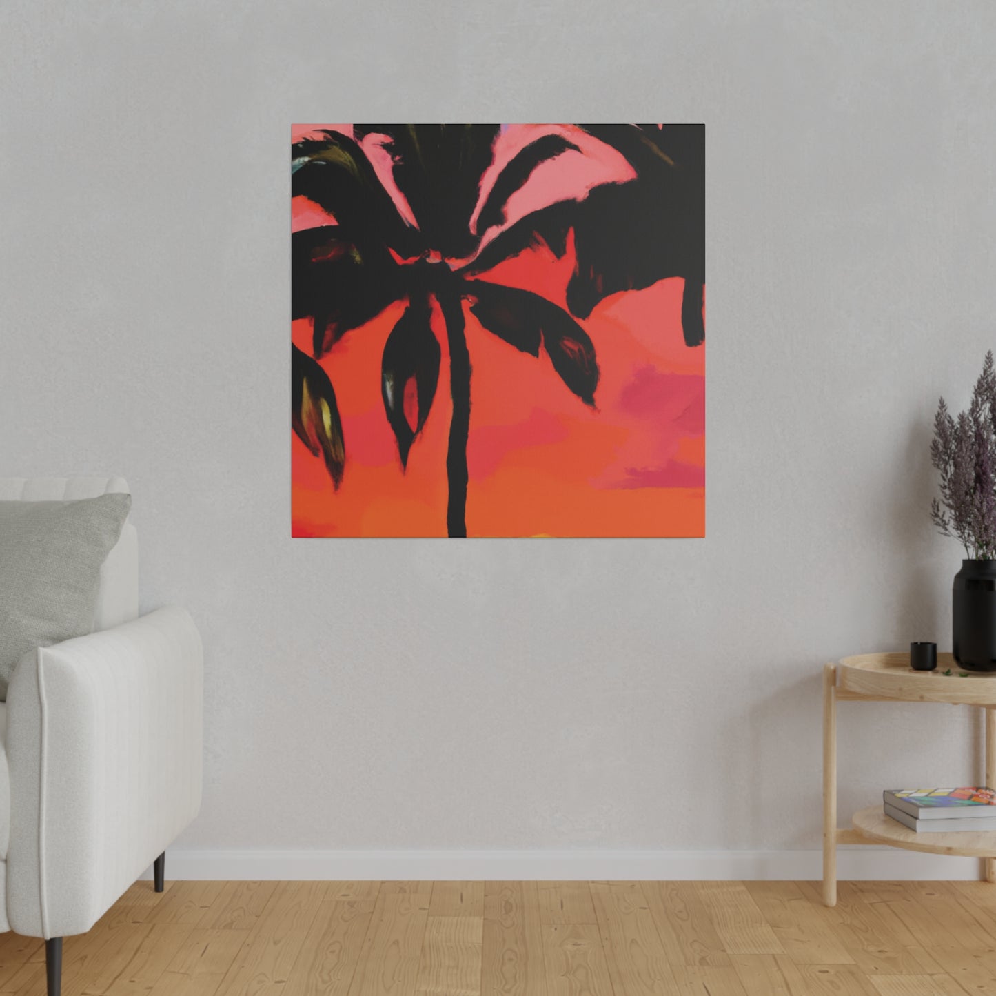 8093Z - Miami Beach Sunset Painting Print | Miami | Beach | Sunset | Poster | Home Decor | Wall Art | Canvas