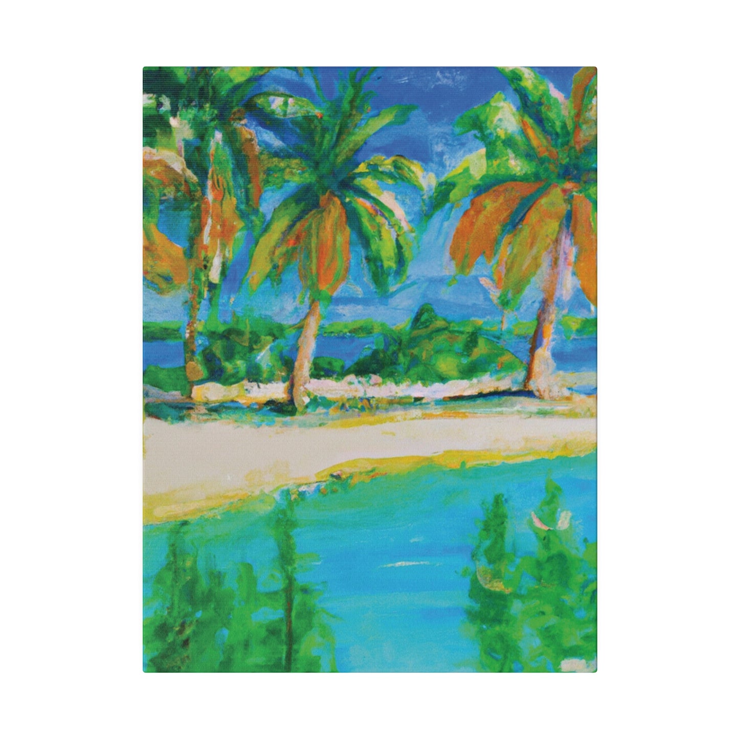 8576A - Bahamas Ocean Painting Print | Bahamas | Ocean | Beach | Poster | Home Decor | Wall Art | Canvas