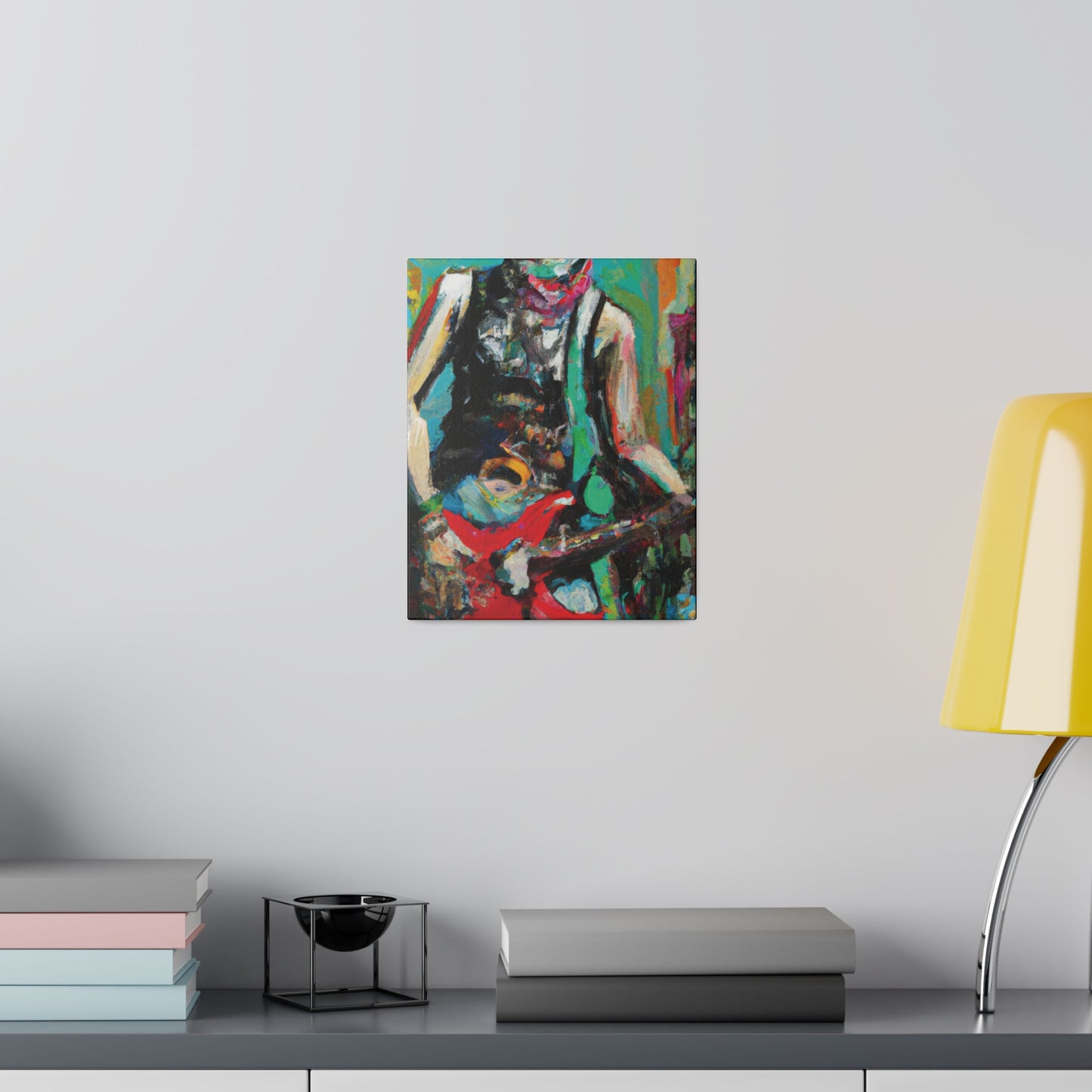 9287Z - Rockstar Oil Painting Style Print | Poster | Home Decor | Wall Art | Music Art | Canvas