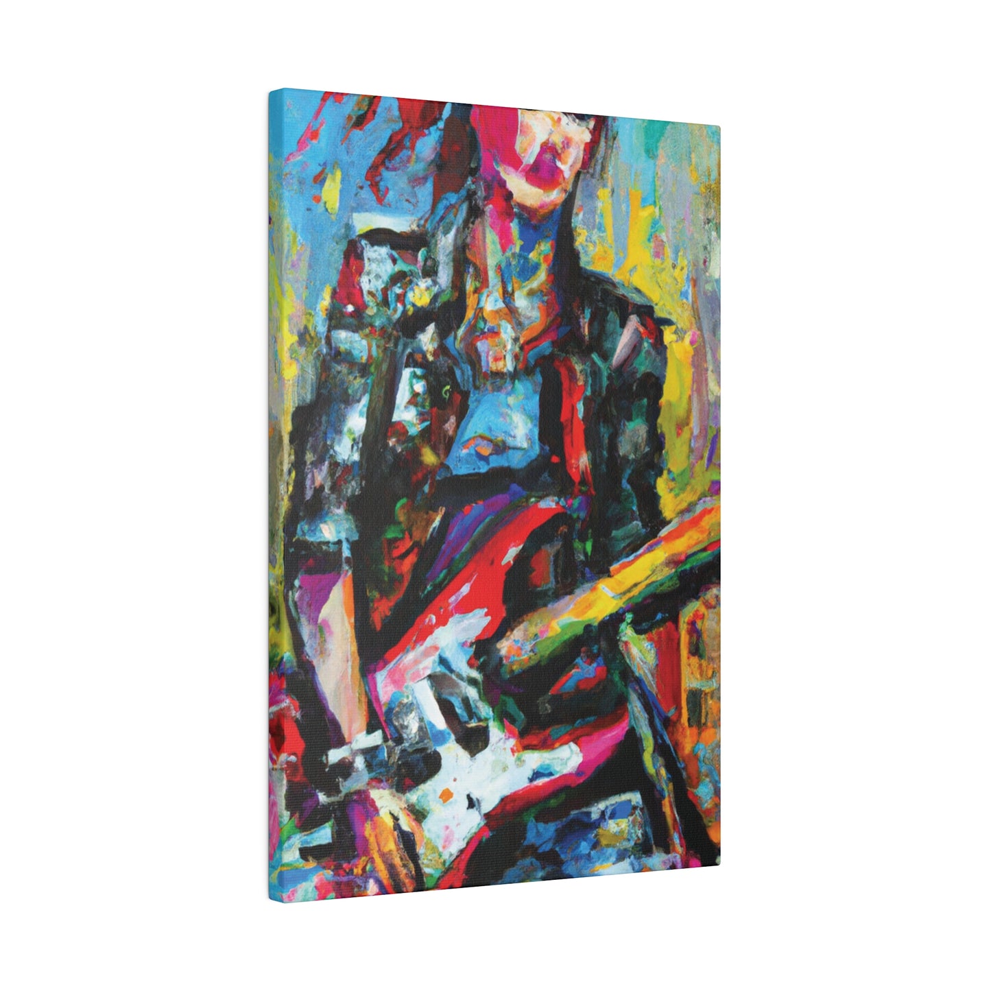 9010O - Rockstar Oil Painting Style Print | Poster | Home Decor | Wall Art | Music Art | Canvas