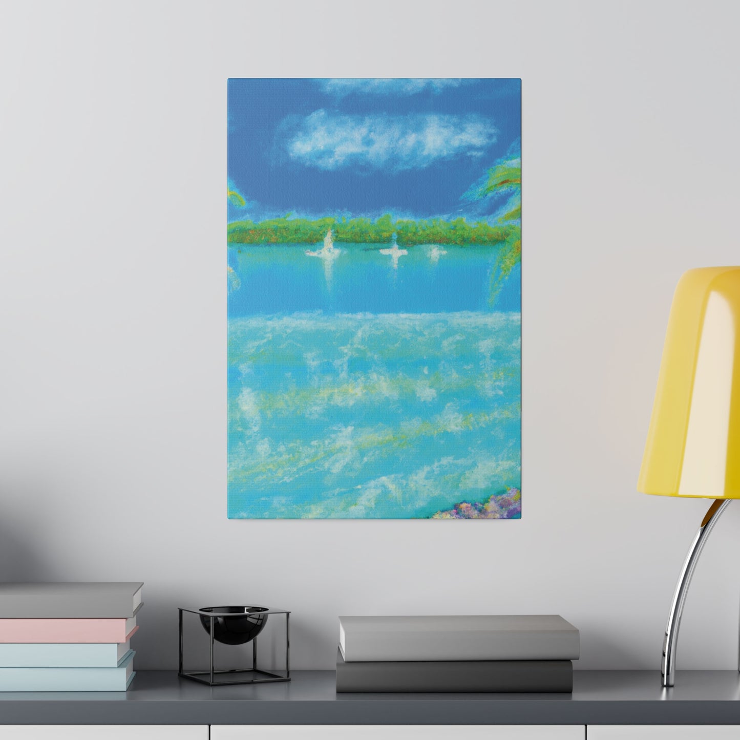 8369D - Bahamas Ocean Painting Print | Bahamas | Ocean | Beach | Poster | Home Decor | Wall Art | Canvas