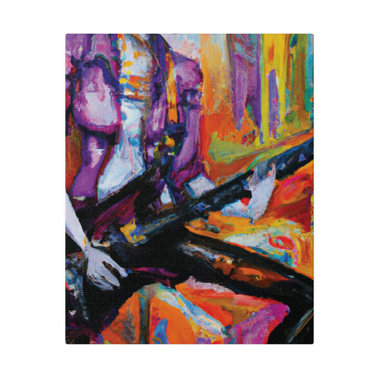 477F - Rockstar Oil Painting Style Print | Poster | Home Decor | Wall Art | Music Art | Canvas
