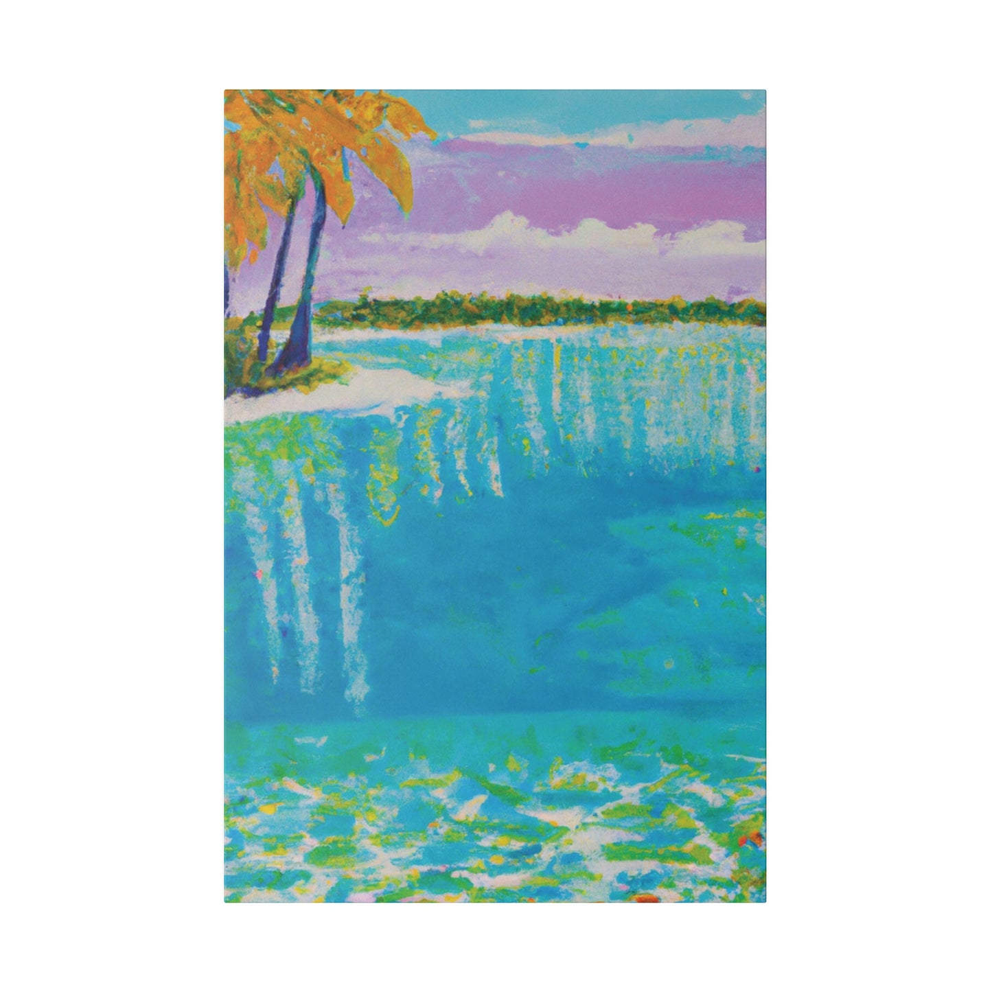 4568K - Bahamas Ocean Painting Print | Bahamas | Ocean | Beach | Poster | Home Decor | Wall Art | Canvas