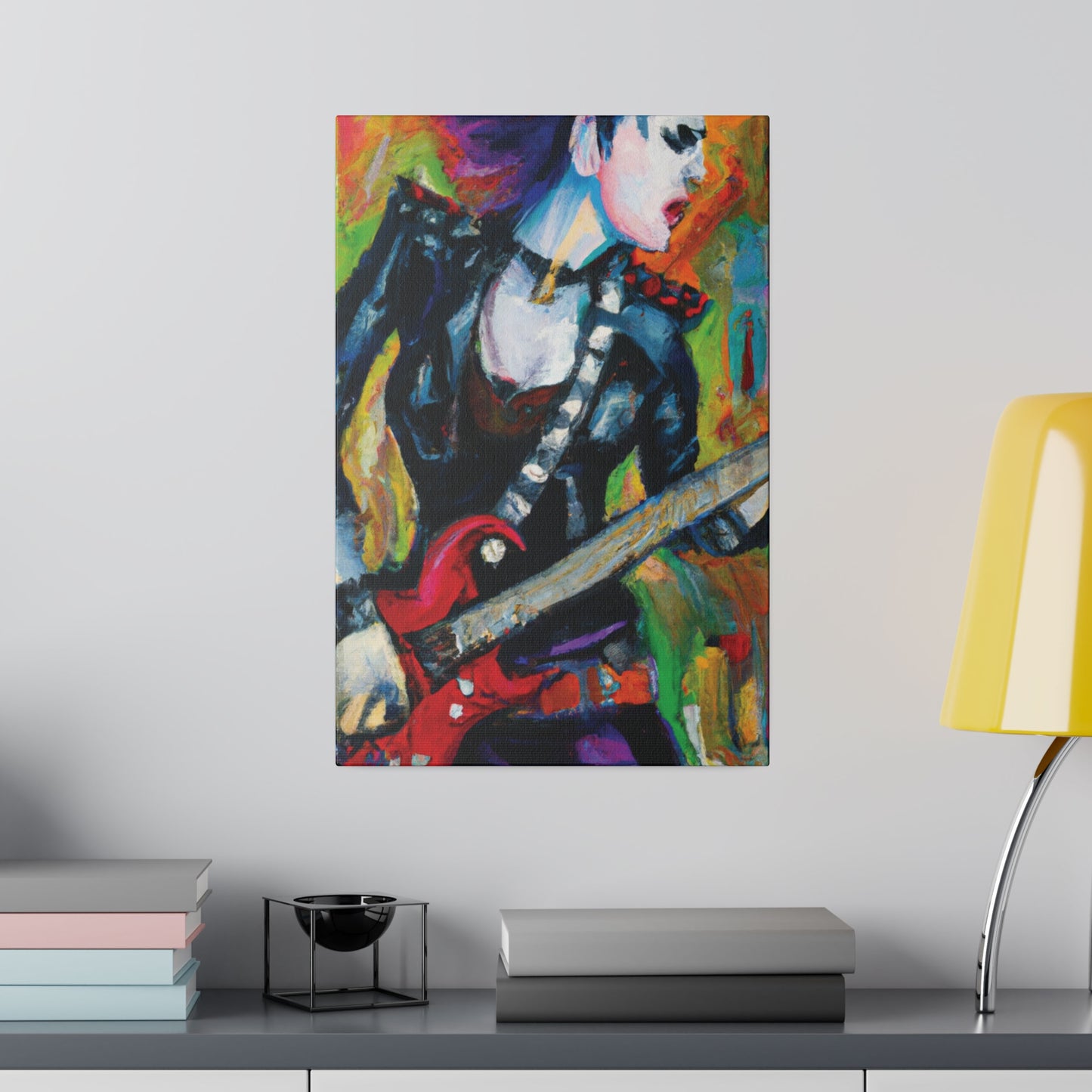 3315A - Rockstar Oil Painting Style Print | Poster | Home Decor | Wall Art | Music Art | Canvas