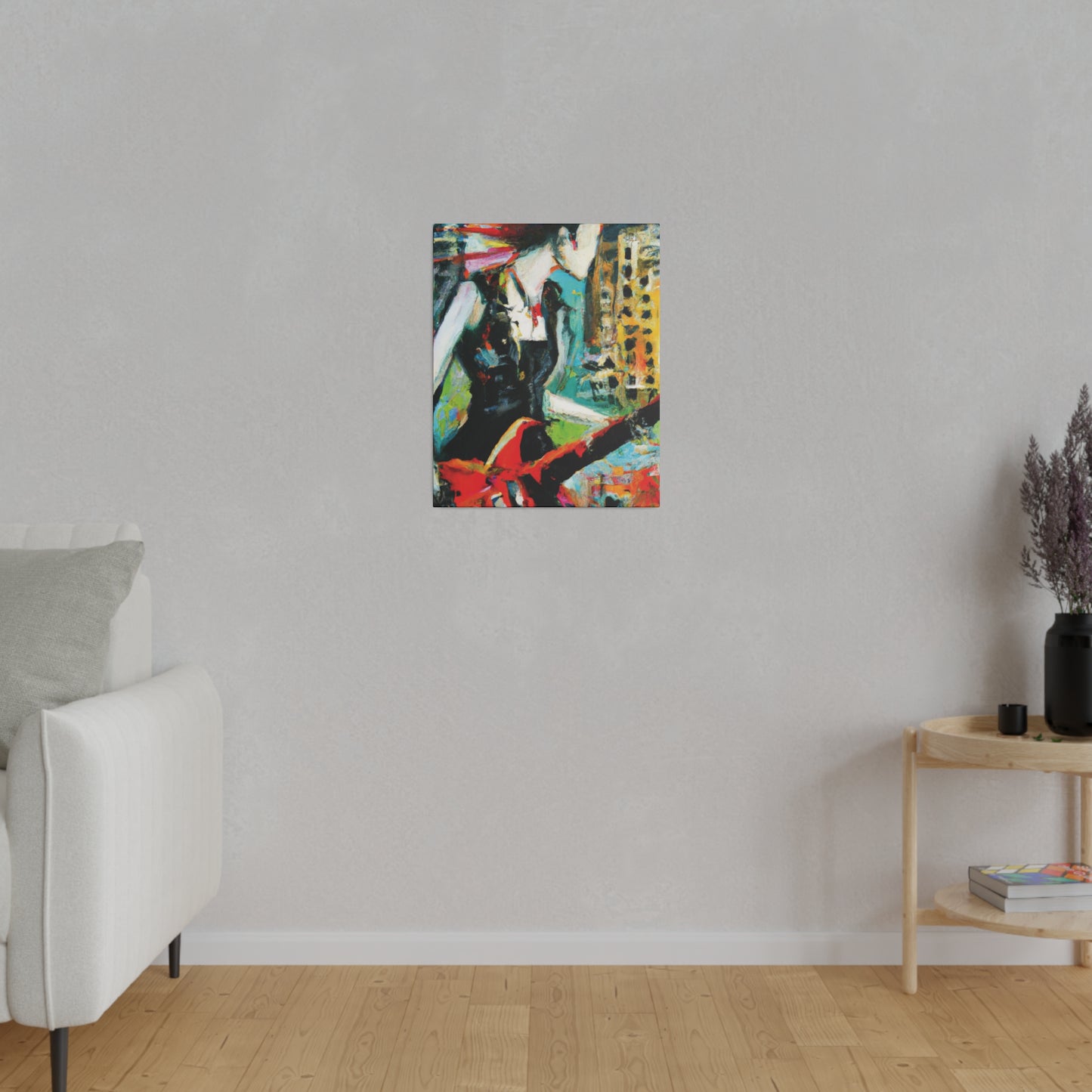 3226O - Rockstar Oil Painting Style Print | Poster | Home Decor | Wall Art | Music Art | Canvas