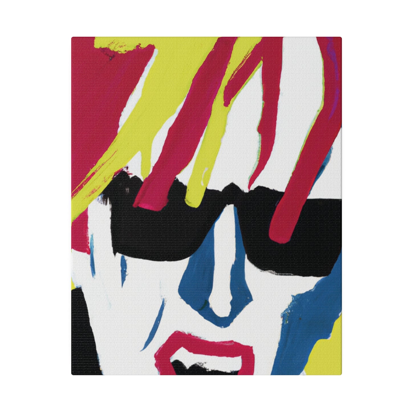 4532N - Rockstar Painting Print | Face | Abstract | Poster | Home Decor | Wall Art | Music Art | Canvas