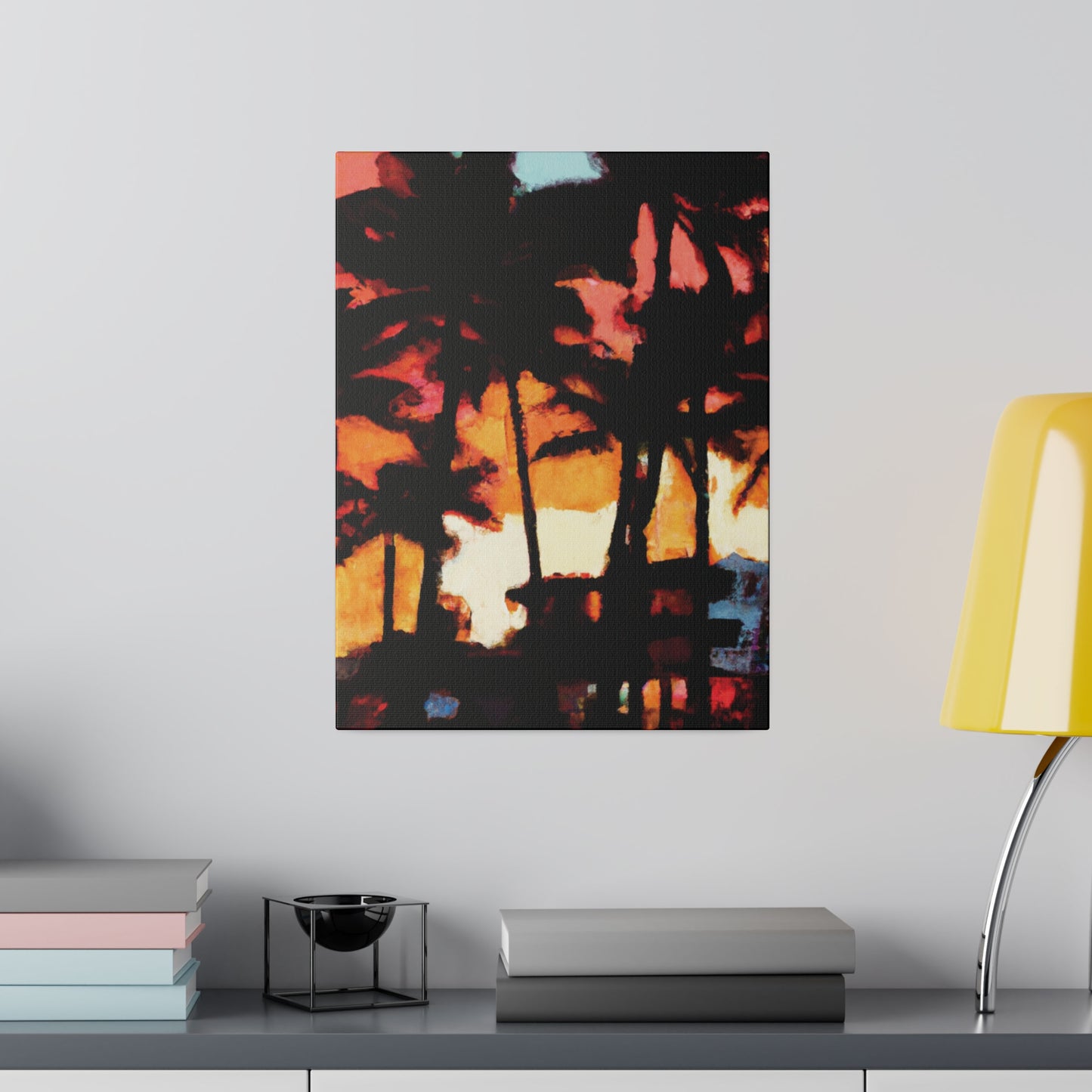 8498K - Miami Beach Sunset Painting Print | Miami | Beach | Sunset | Poster | Home Decor | Wall Art | Canvas