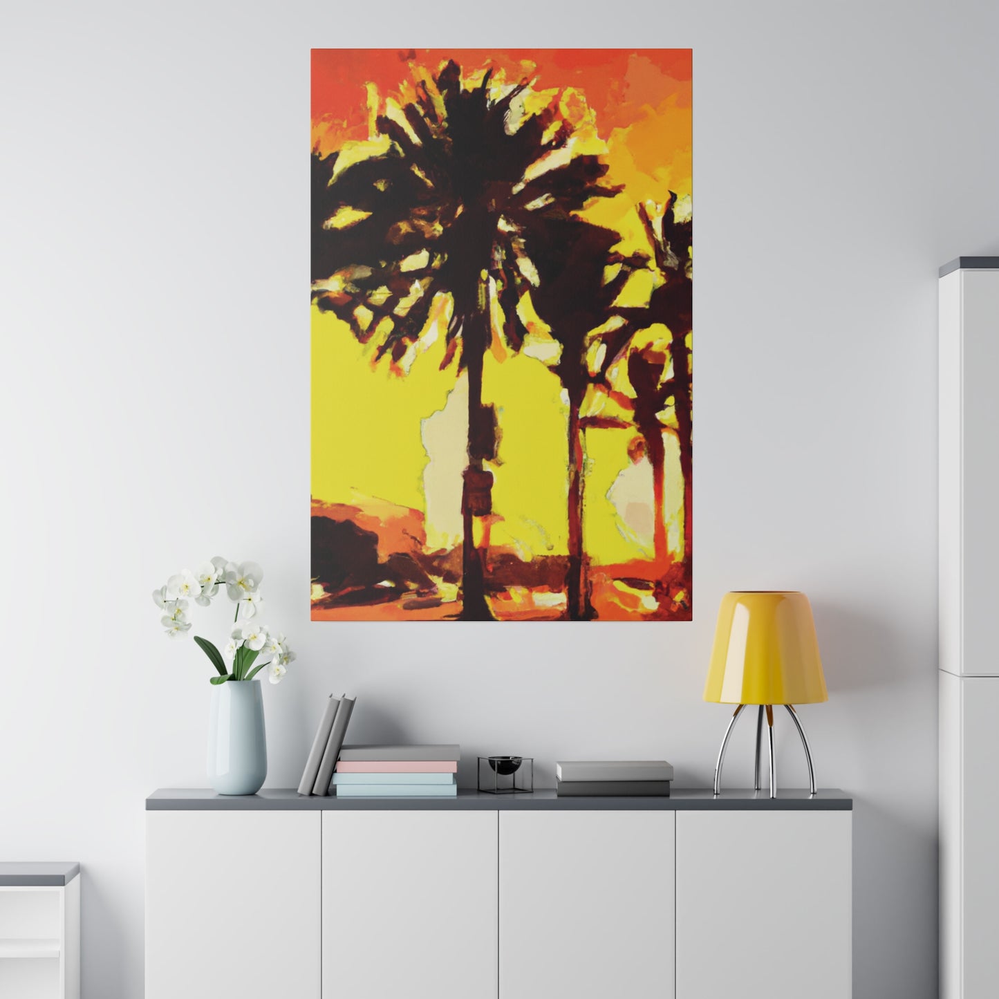 8336Q - Miami Beach Sunset Painting Print | Miami | Beach | Sunset | Poster | Home Decor | Wall Art | Canvas